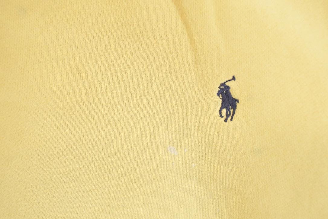 Vintage 1990s Polo By Ralph Lauren Distressed Painters Crewneck Sweatshirt Women's Cropped XL - Image 3