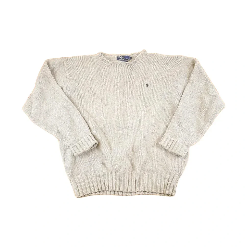 Vintage 1990s Polo By Ralph Lauren Loose Knit Sweater Men's L