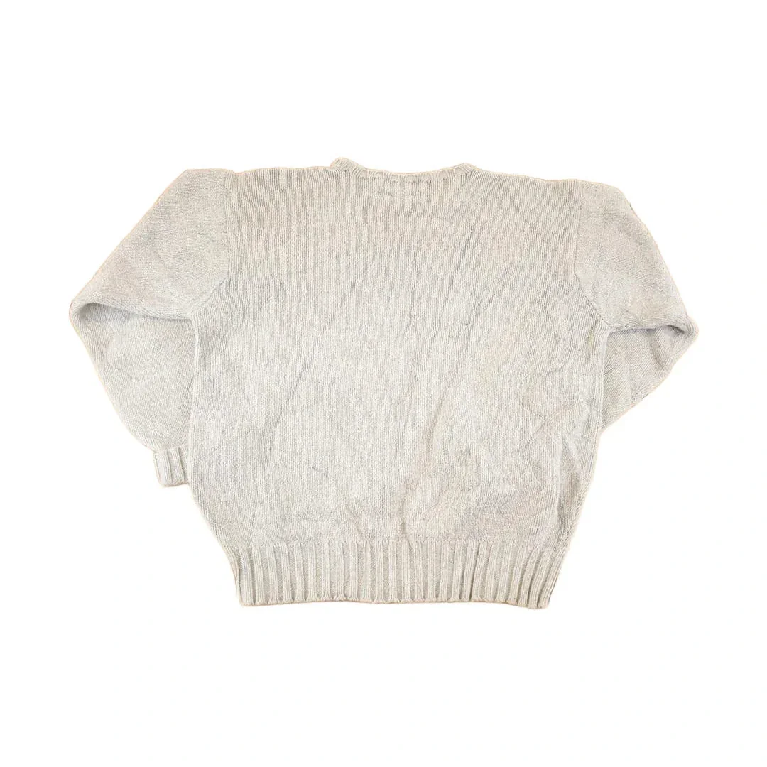 Vintage 1990s Polo By Ralph Lauren Loose Knit Sweater Men's L - Image 2