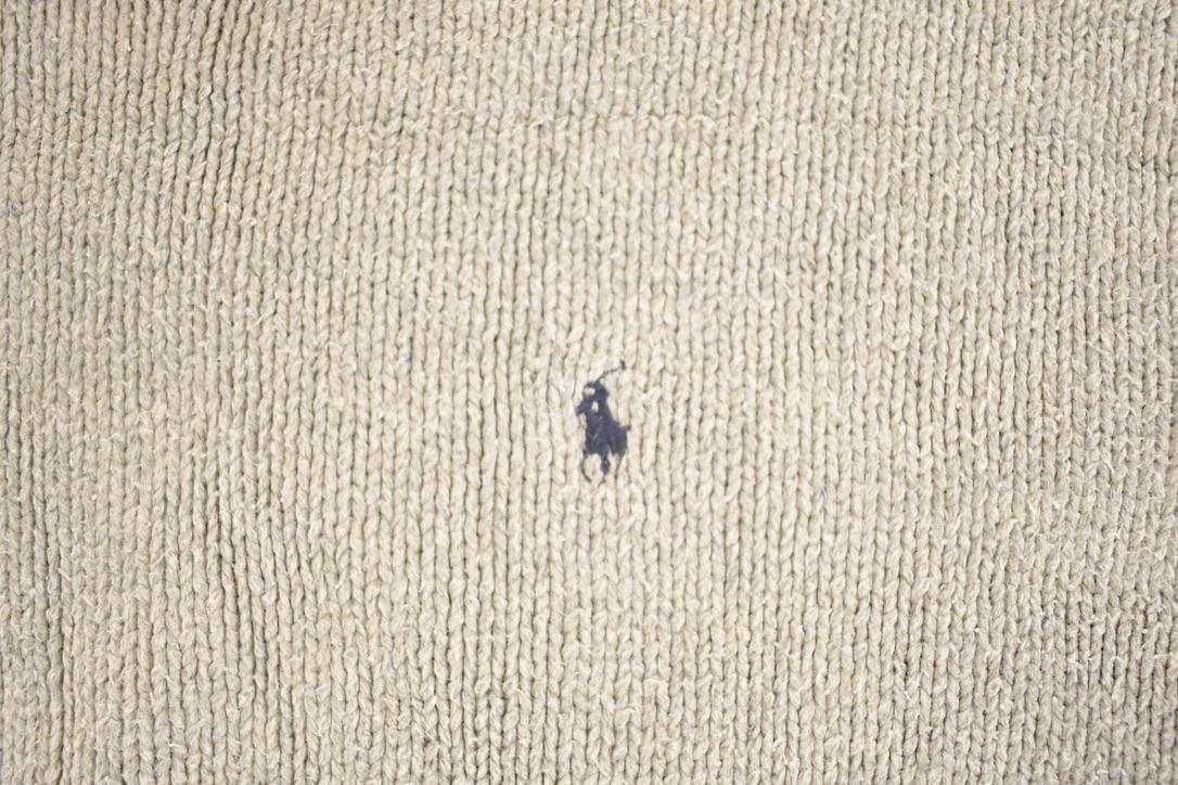 Vintage 1990s Polo By Ralph Lauren Loose Knit Sweater Men's L - Image 3
