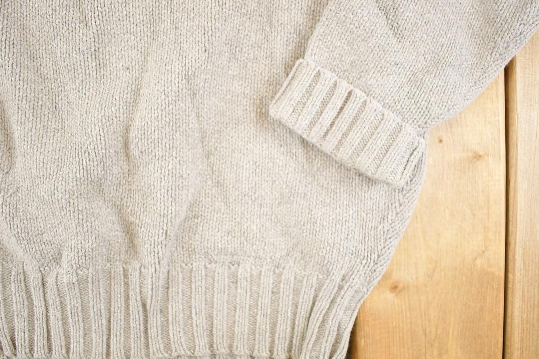 Vintage 1990s Polo By Ralph Lauren Loose Knit Sweater Men's L - Image 4
