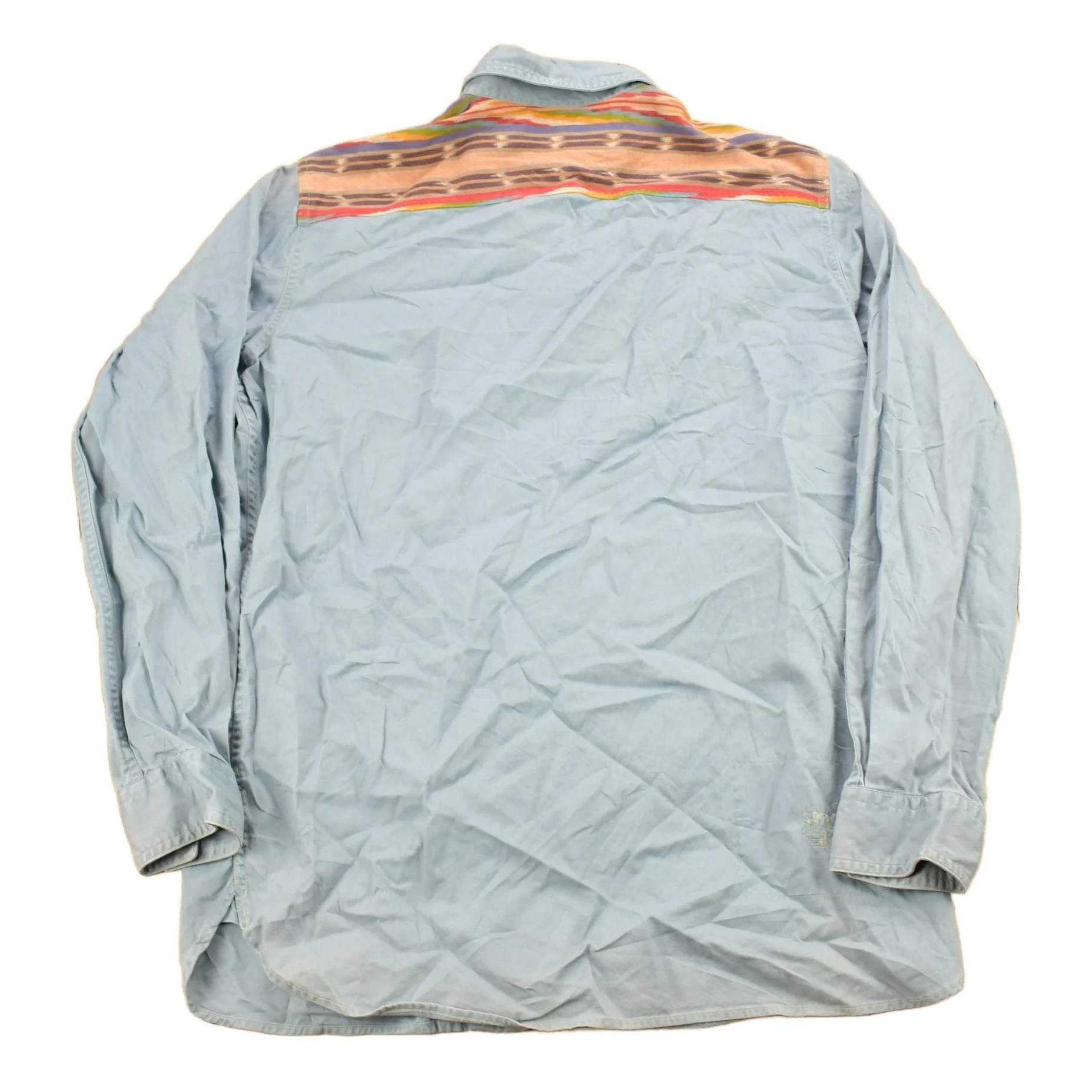 Vintage 1990s Polo Ralph Lauren Aztec Shoulder Button Up Shirt Men's MMen's Medium - Image 2