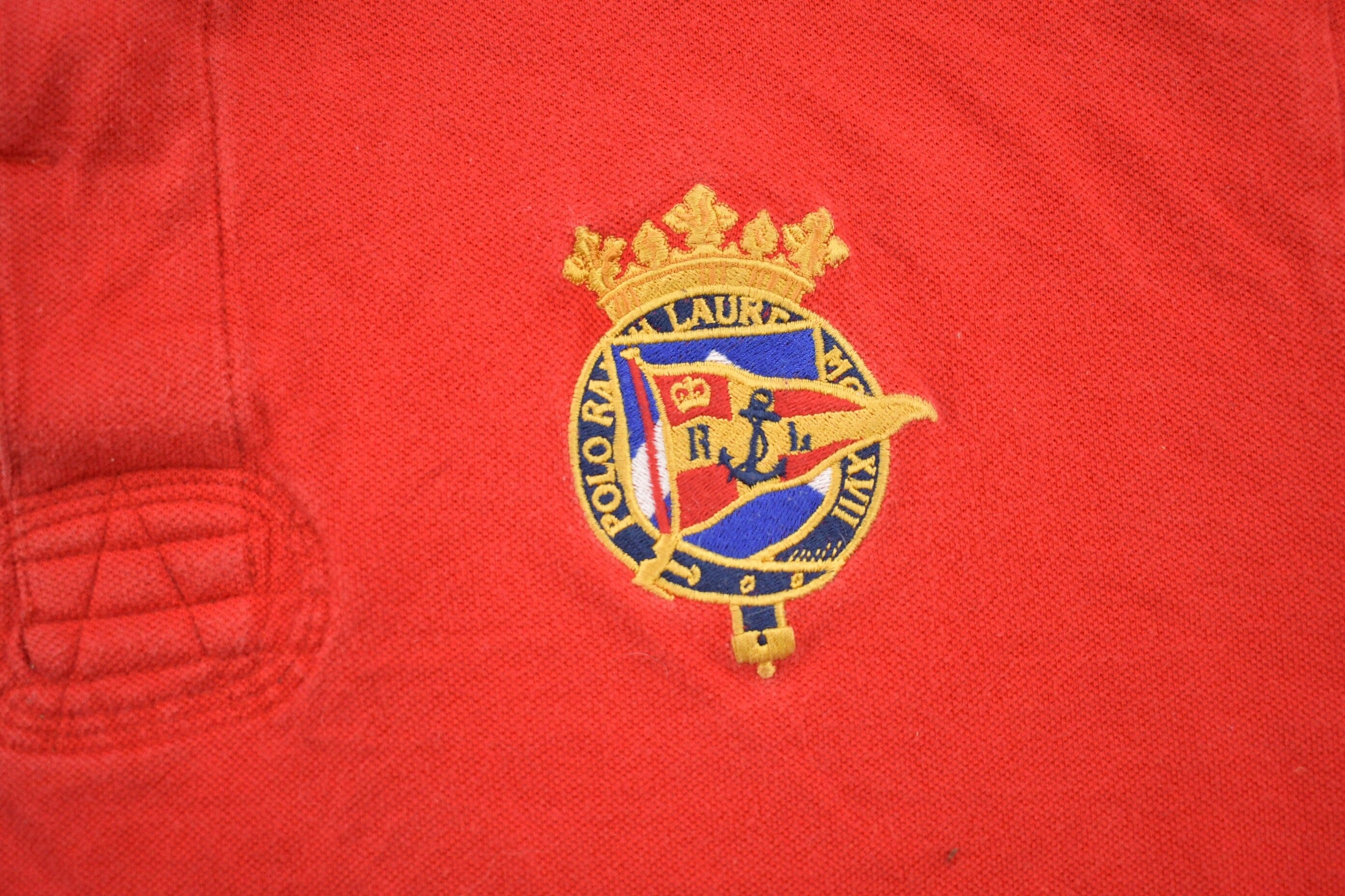 Vintage 1990s Polo Ralph Lauren Blank Button Up Shirt Men's XL - Image 3