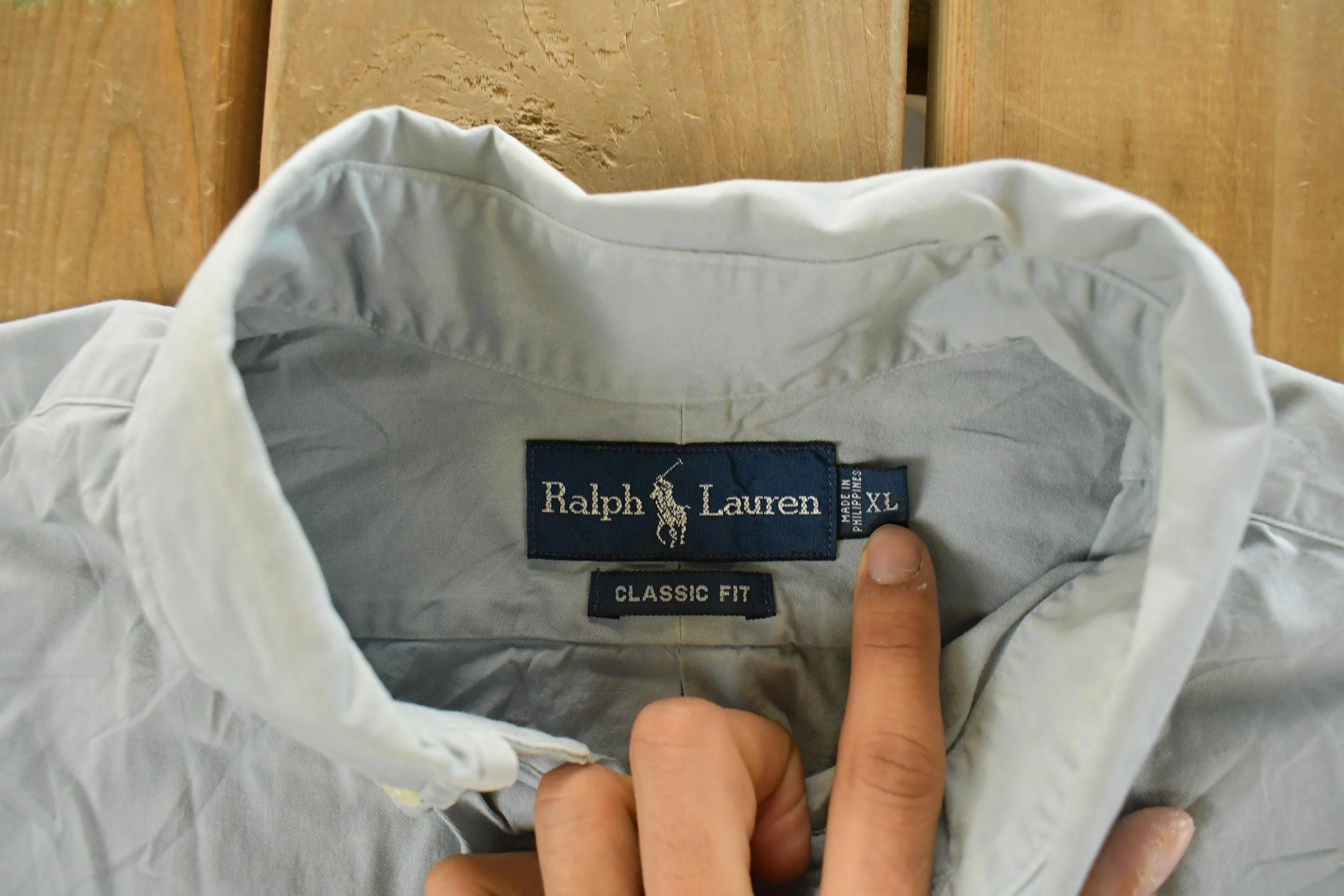 Vintage 1990s Polo Ralph Lauren Button Up Shirt Men's XL - Image 5