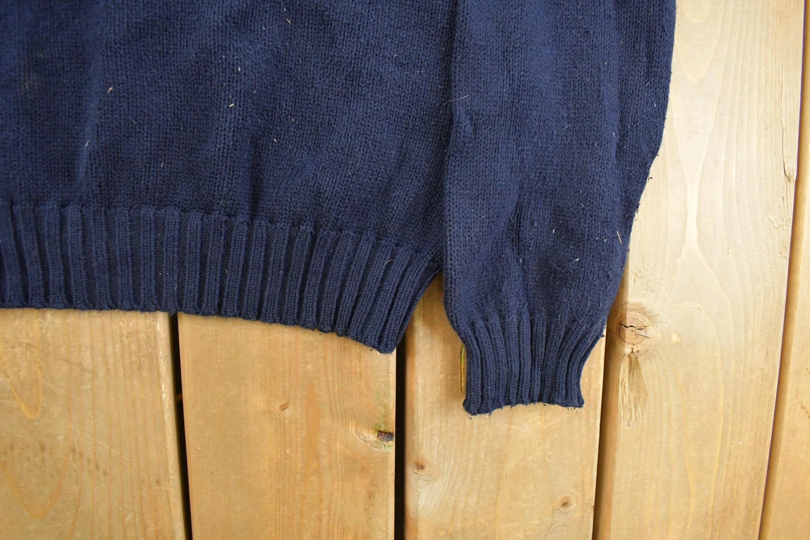 Vintage 1990s Polo Ralph Lauren Knit Crewneck Sweater Men's Medium - Image 3