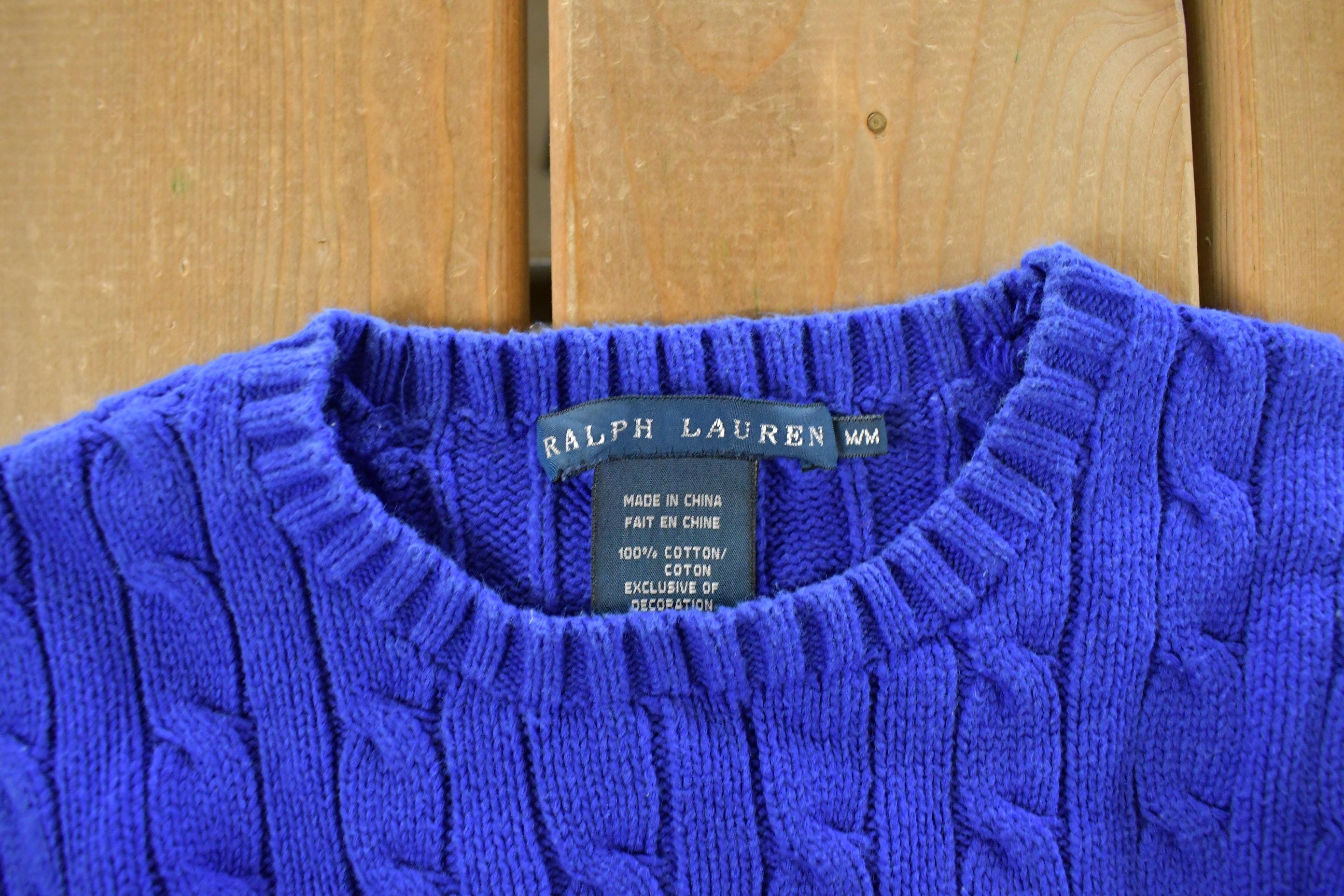 Vintage 1990s Polo Ralph Lauren Knit Sweater Youth Medium Men's Medium - Image 5