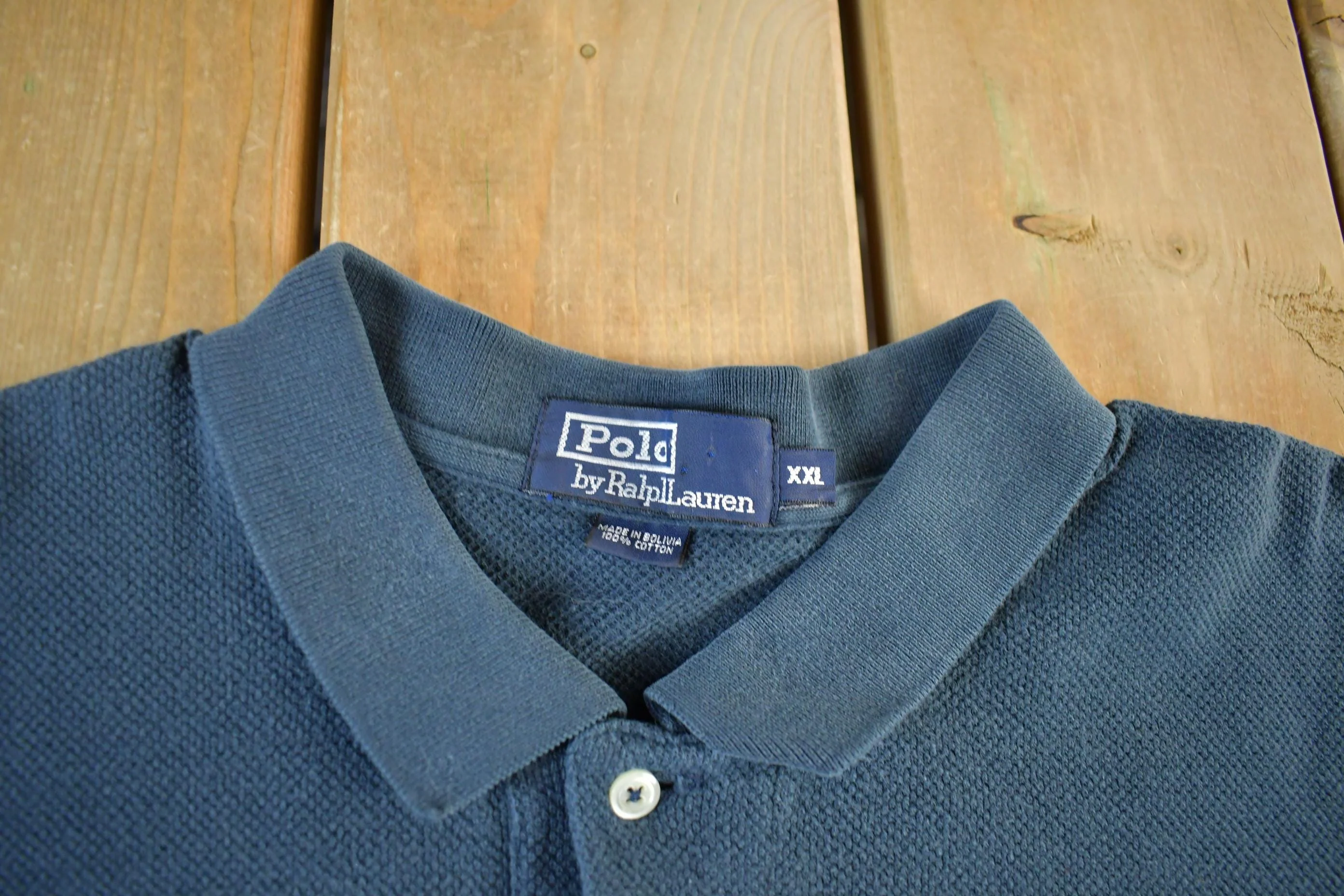Vintage 1990s Polo Ralph Lauren Striped Polo Shirt Men's 2XL - Image 4