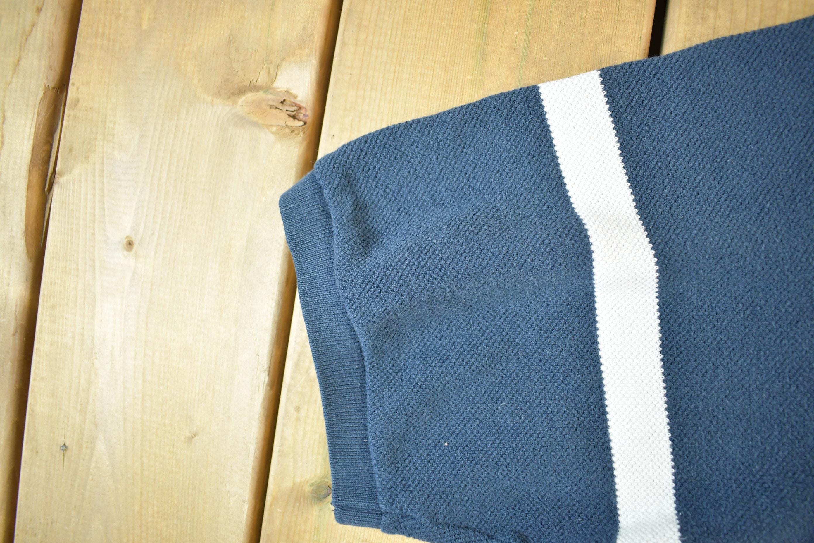 Vintage 1990s Polo Ralph Lauren Striped Polo Shirt Men's 2XL - Image 5
