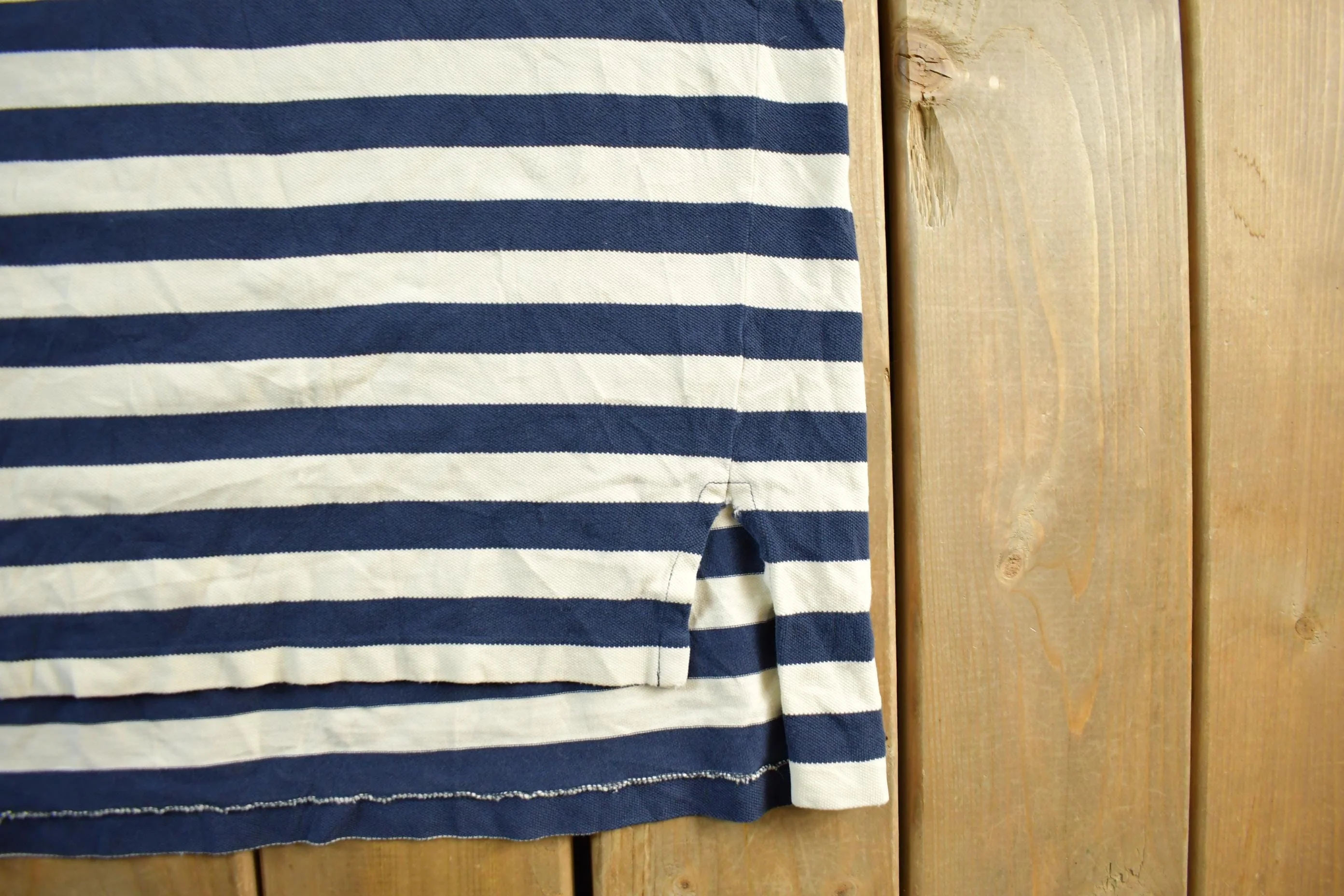 Vintage 1990s Polo Ralph Lauren Striped Polo Shirt Men's XL - Image 3