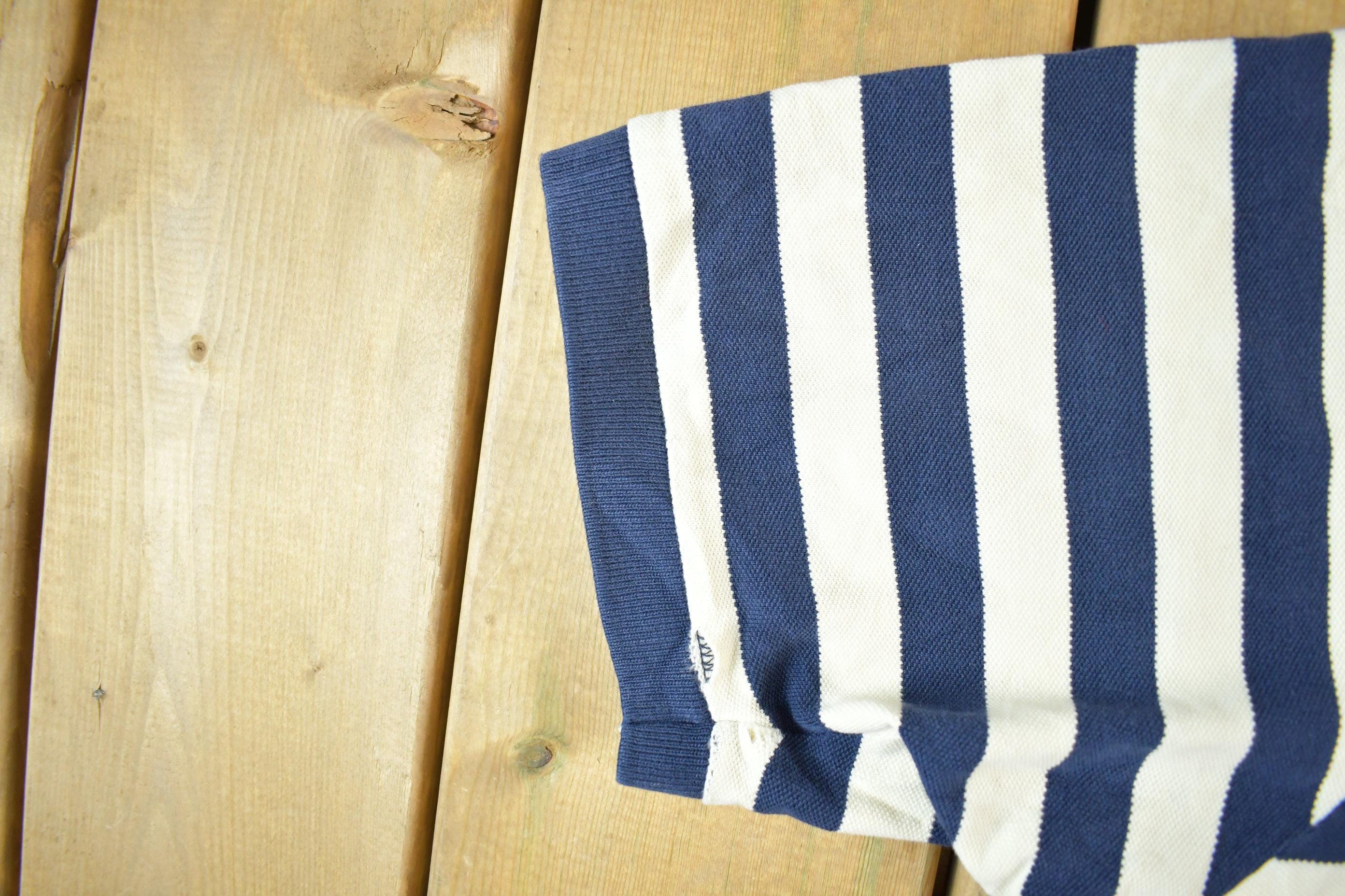 Vintage 1990s Polo Ralph Lauren Striped Polo Shirt Men's XL - Image 6