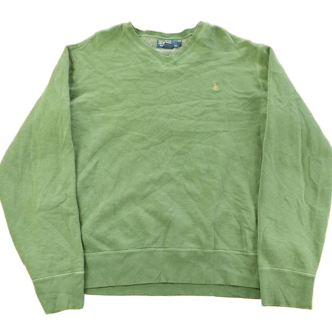 Vintage 1990s Polo Ralph Lauren V Neck Sweater Men's XL