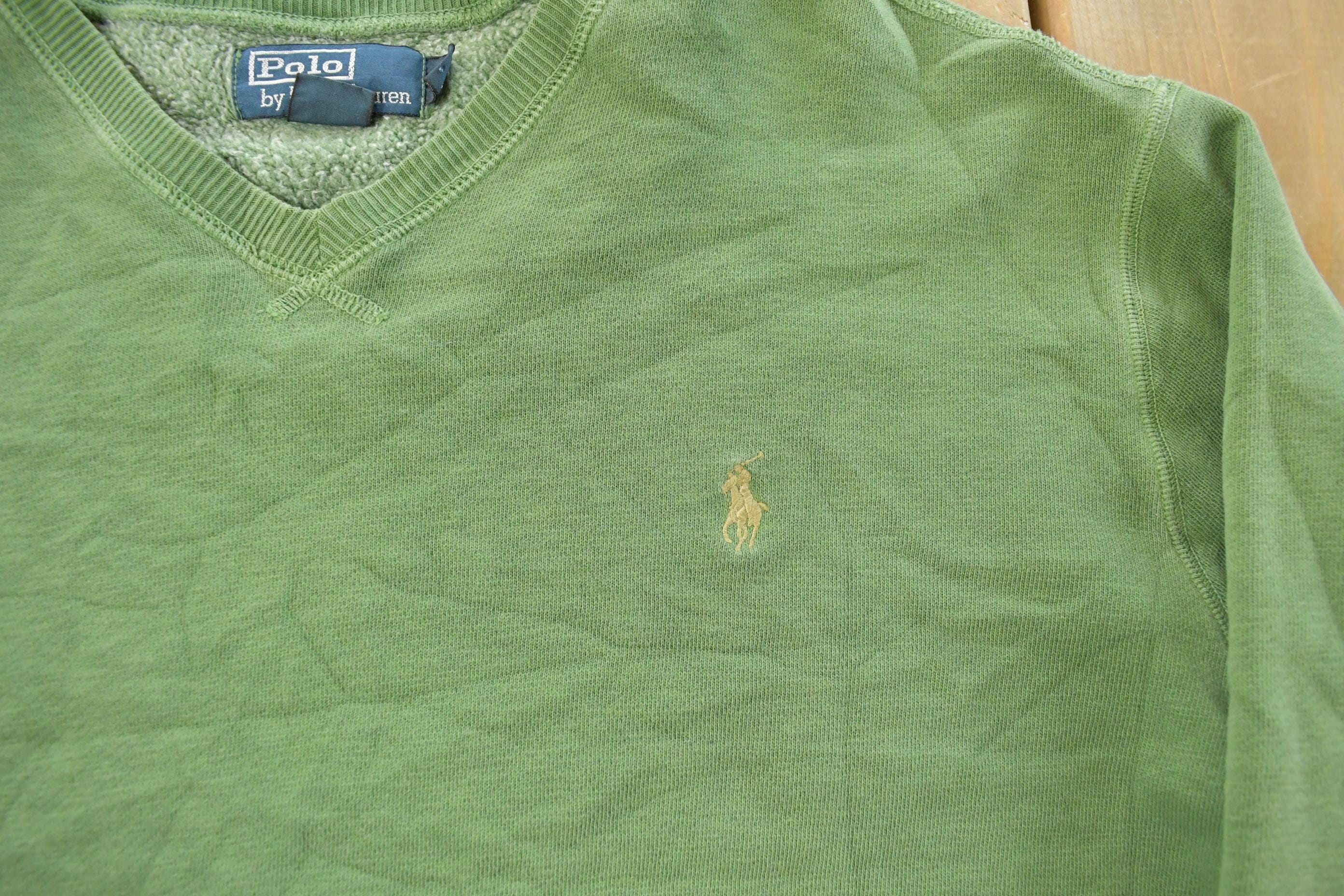 Vintage 1990s Polo Ralph Lauren V Neck Sweater Men's XL - Image 4