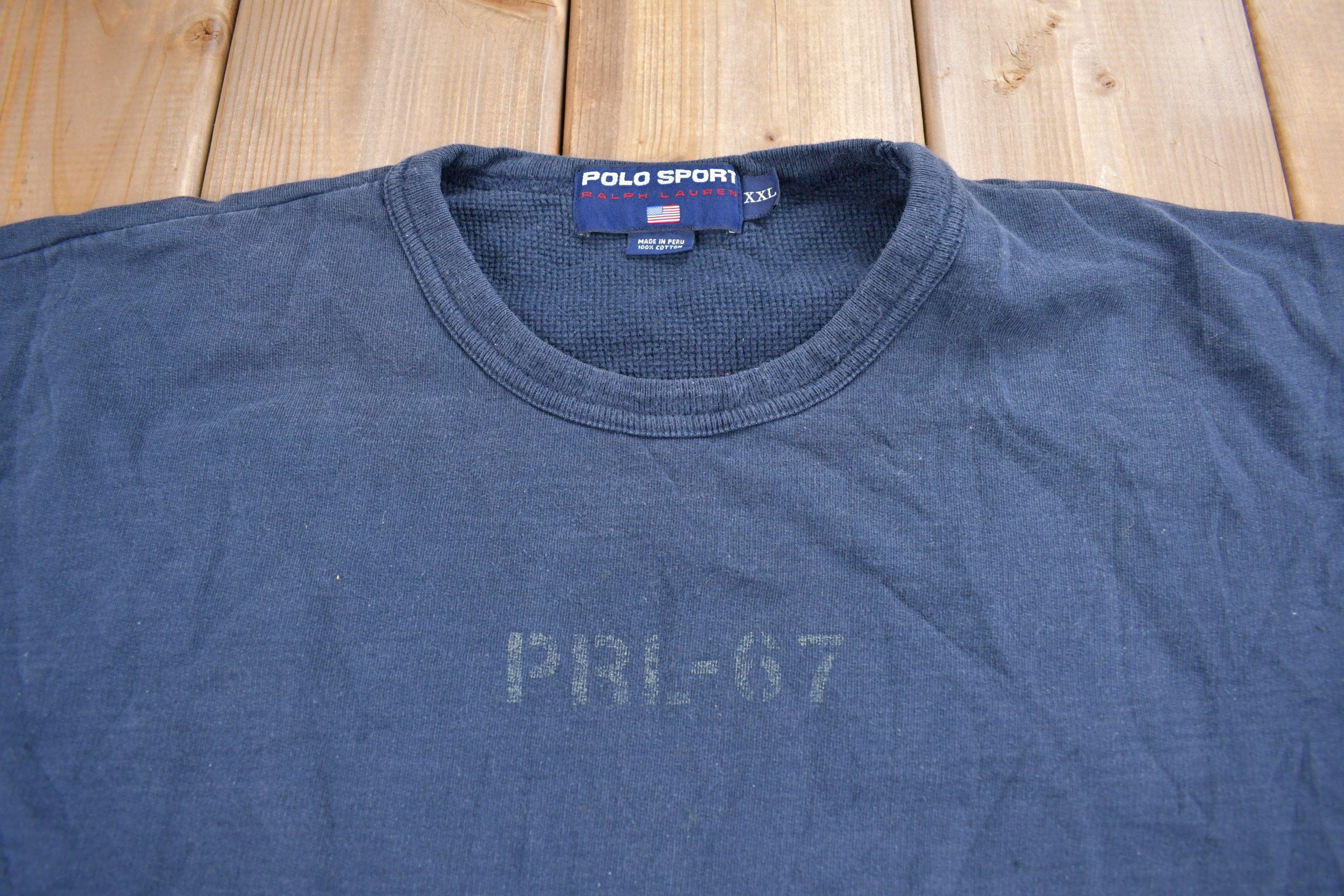Vintage 1990s Polo Sport Ralph Lauren Crewneck Sweatshirt Men's 2XL - Image 3