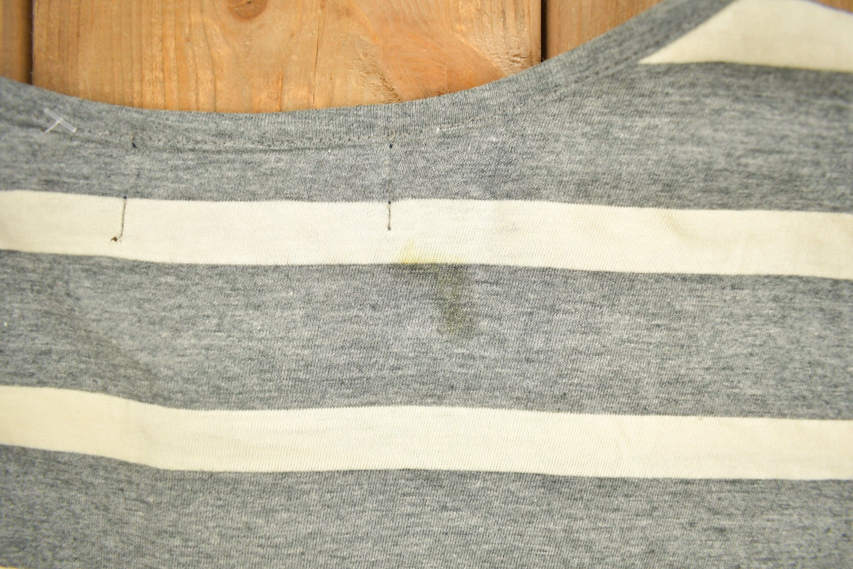 Vintage 1990s Polo Sport Ralph Lauren Striped Henley T-Shirt Men's Large - Image 6