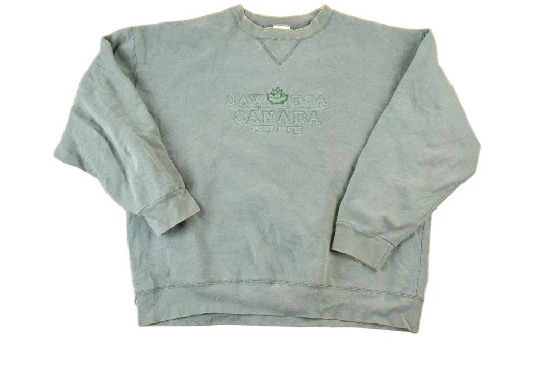 Vintage 1990s Port Elgin CAW Crewneck Sweatshirt Men's Large