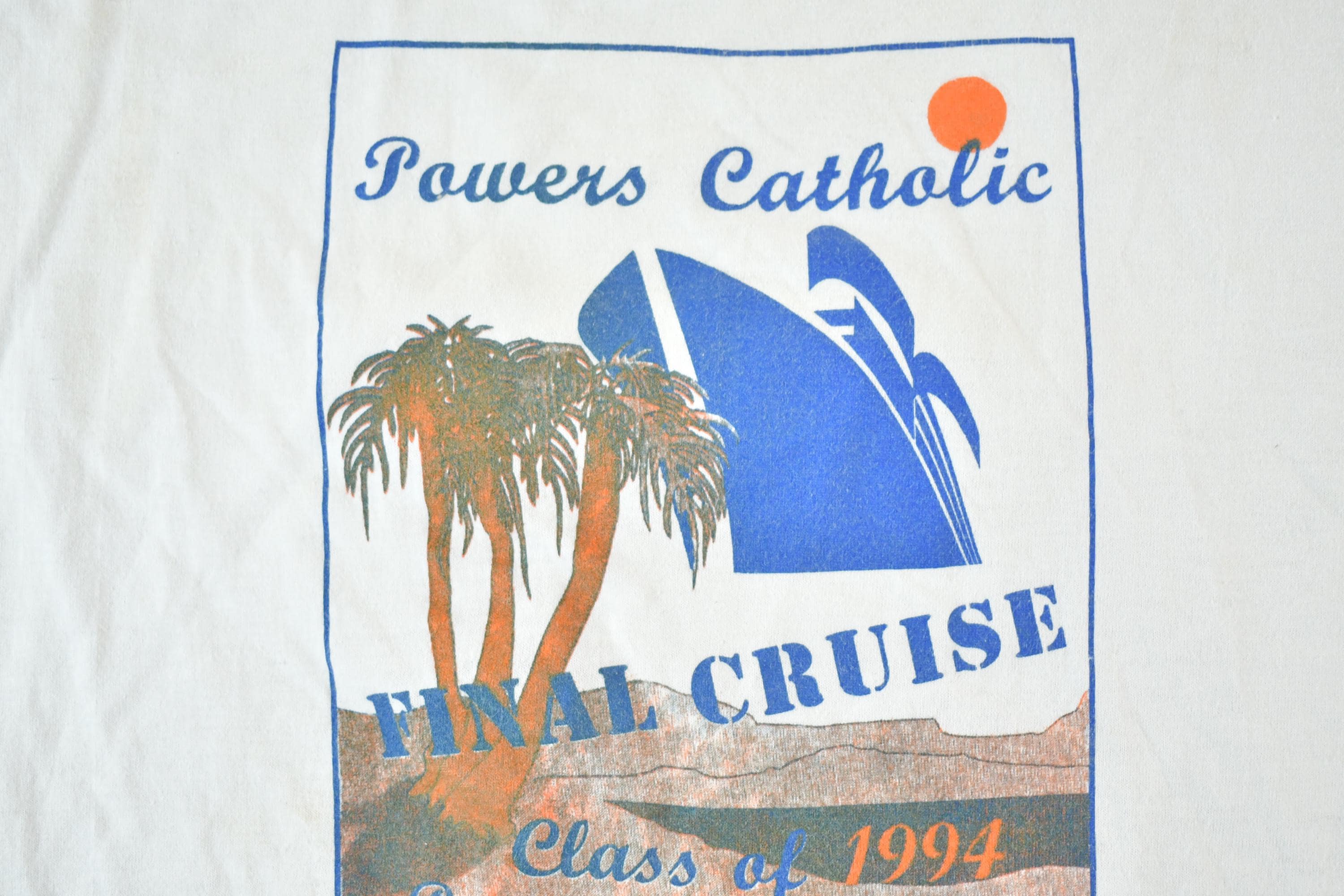 Vintage 1990s Powers Classic Class Of 94 Souvenir T-Shirt Mens XL - Image 3