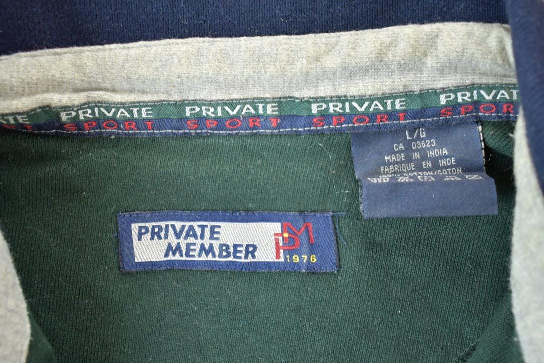 Vintage 1990s Private Sport Quarter Button Up Shirt Men's Large - Image 3