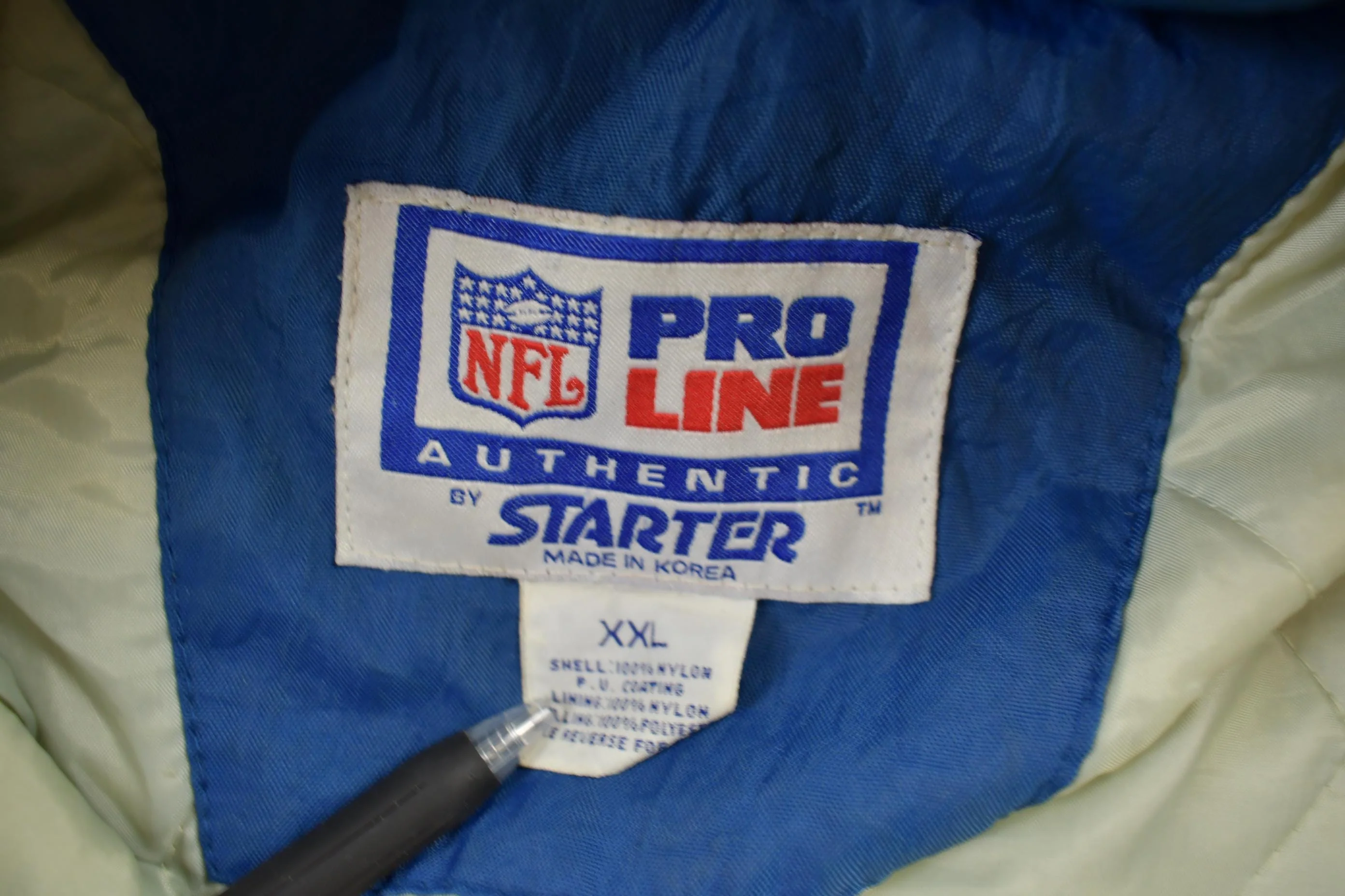 Vintage 1990s Pro Line Dallas Cowboys Windbreaker Jacket Men's 2XL - Image 3