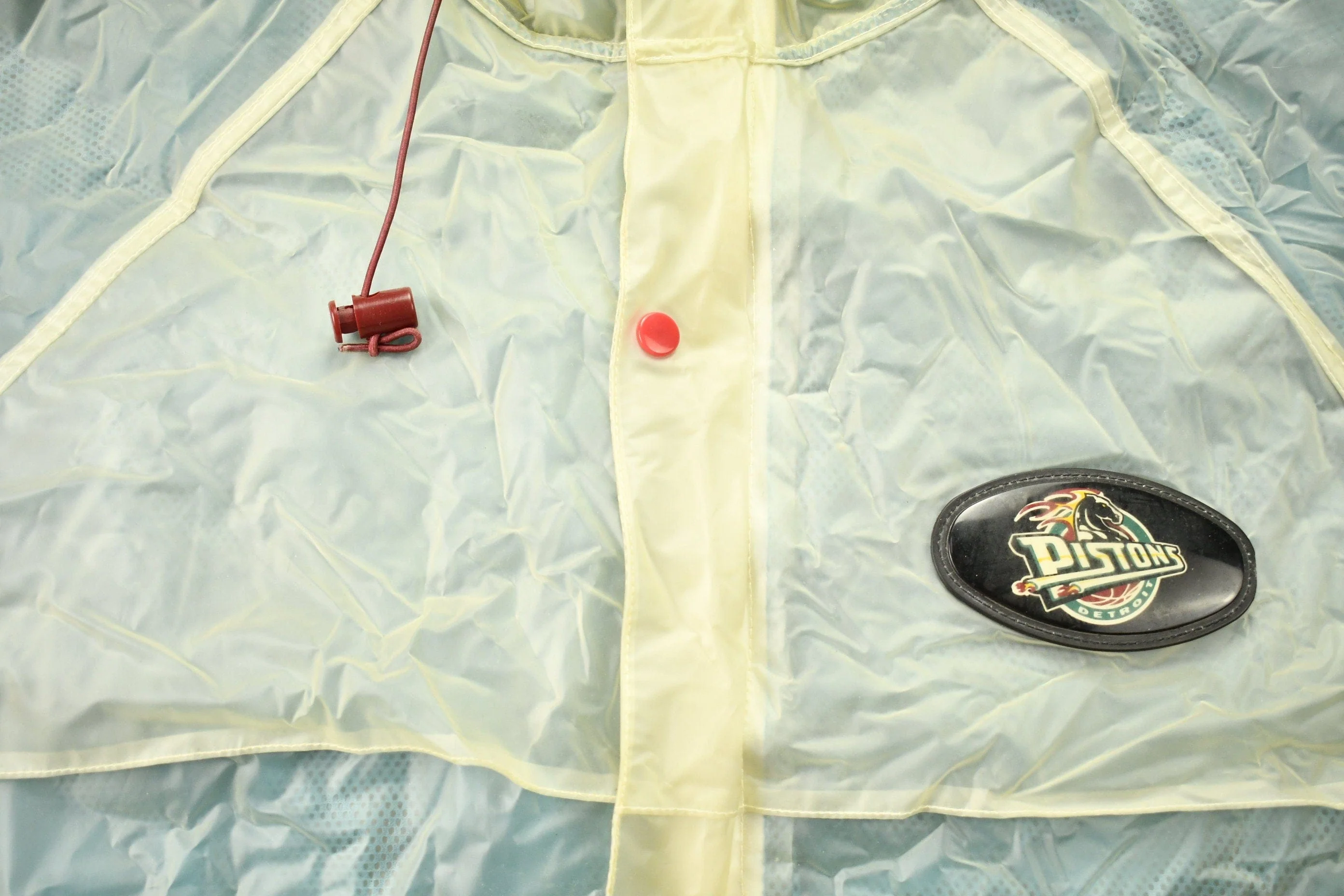 Vintage 1990s Pro Player Detroit Pistons MLB Windbreaker Rain Jacket Men's Large - Image 5
