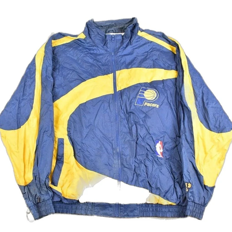 Vintage 1990s Pro Player Indiana Pacers NBA Windbreaker Jacket Men's XL