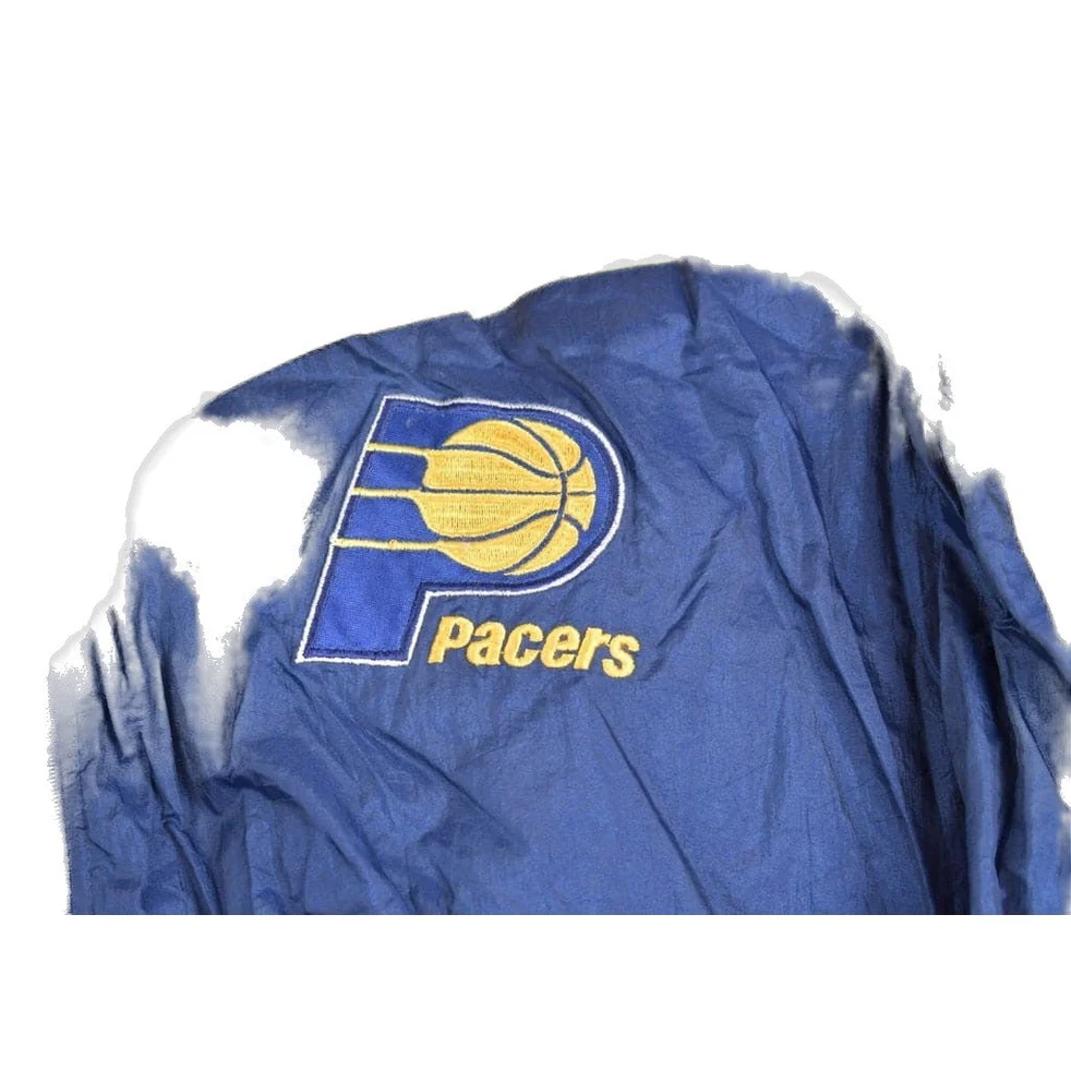 Vintage 1990s Pro Player Indiana Pacers NBA Windbreaker Jacket Men's XL - Image 2