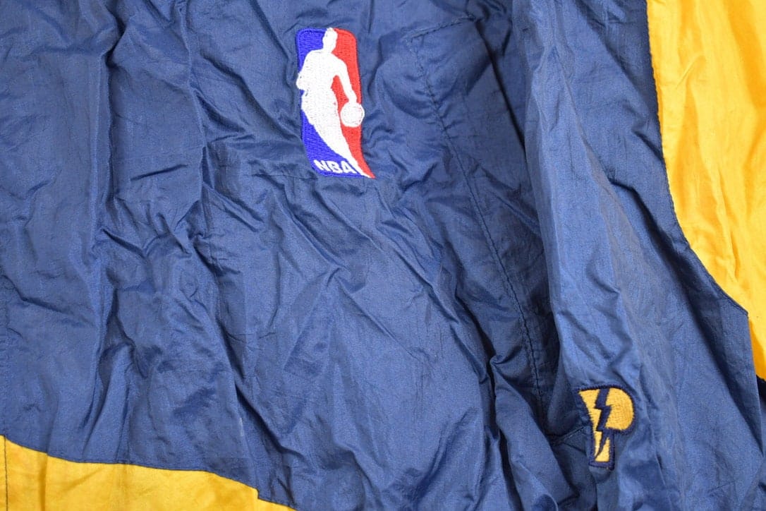 Vintage 1990s Pro Player Indiana Pacers NBA Windbreaker Jacket Men's XL - Image 3