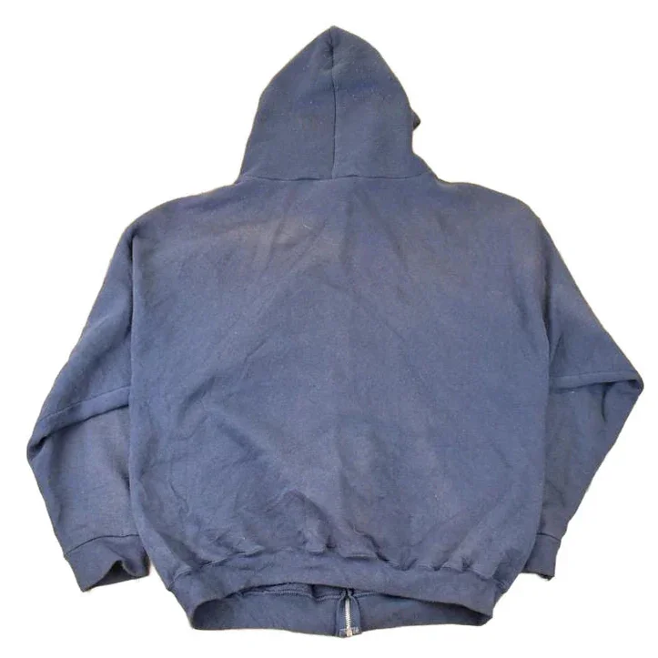 Vintage 1990s Pro Spirit Zip Up Blank Hoodie Sweatshirt Men's L - Image 2