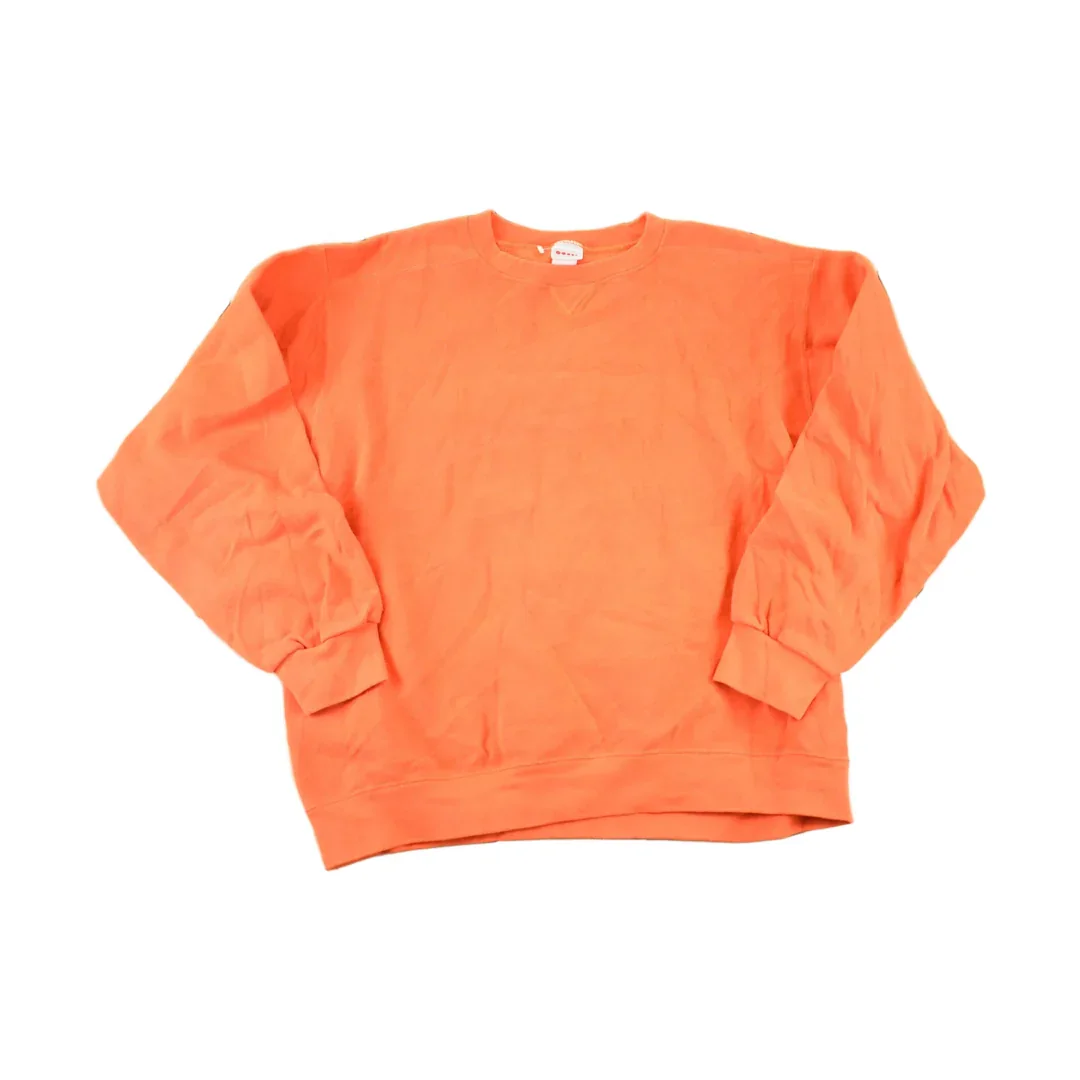 Vintage 1990s Prospirit Blank Orange Souvenir Crewneck Sweatshirt Men's L
