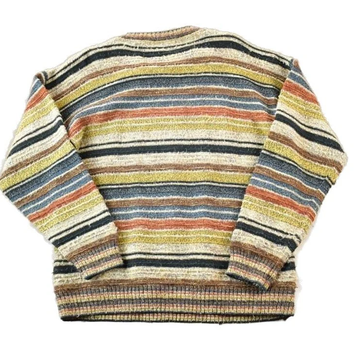 Vintage 1990s Protege Knit Abstract Pattern Crewneck Sweater - Image 2