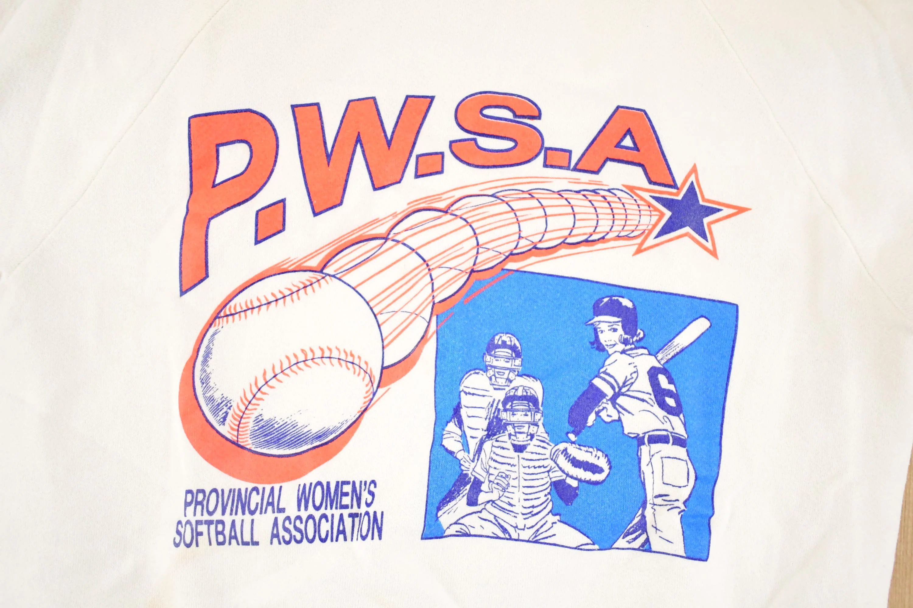 Vintage 1990s Provincial Women's Softball Association Souvenir Crewneck Sweatshirt Women's M - Image 3