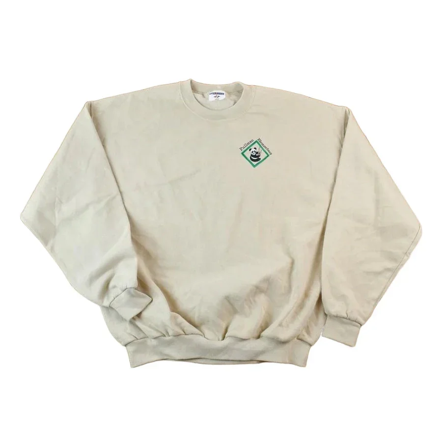 Vintage 1990s Pullman Elementary Panda Crewneck Sweatshirt Men's Large
