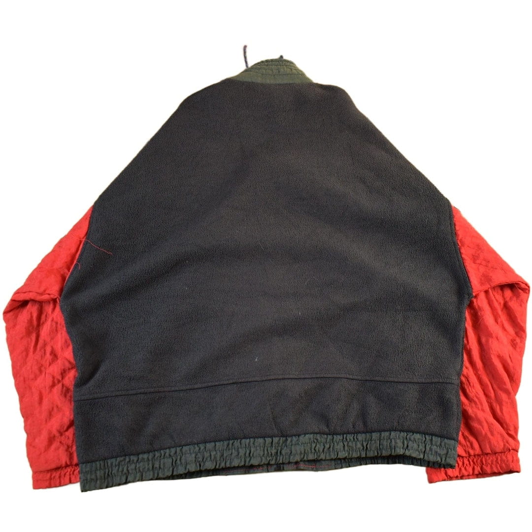 Vintage 1990s Puma Embroidered Fleece Zip Up Sweater Men's Large - Image 2