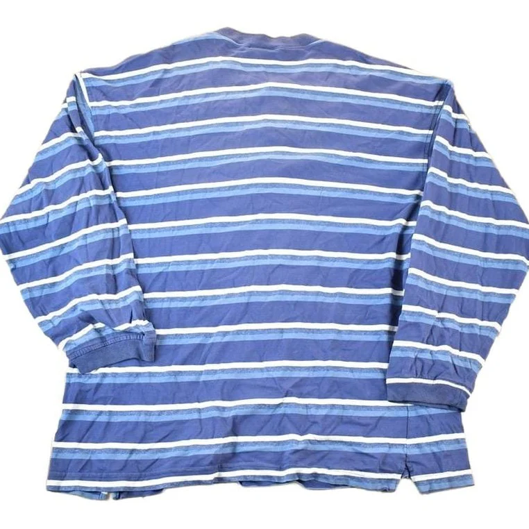 Vintage 1990s Pure Products Striped Grunge Crewneck Sweatshirt Mens L - Image 2