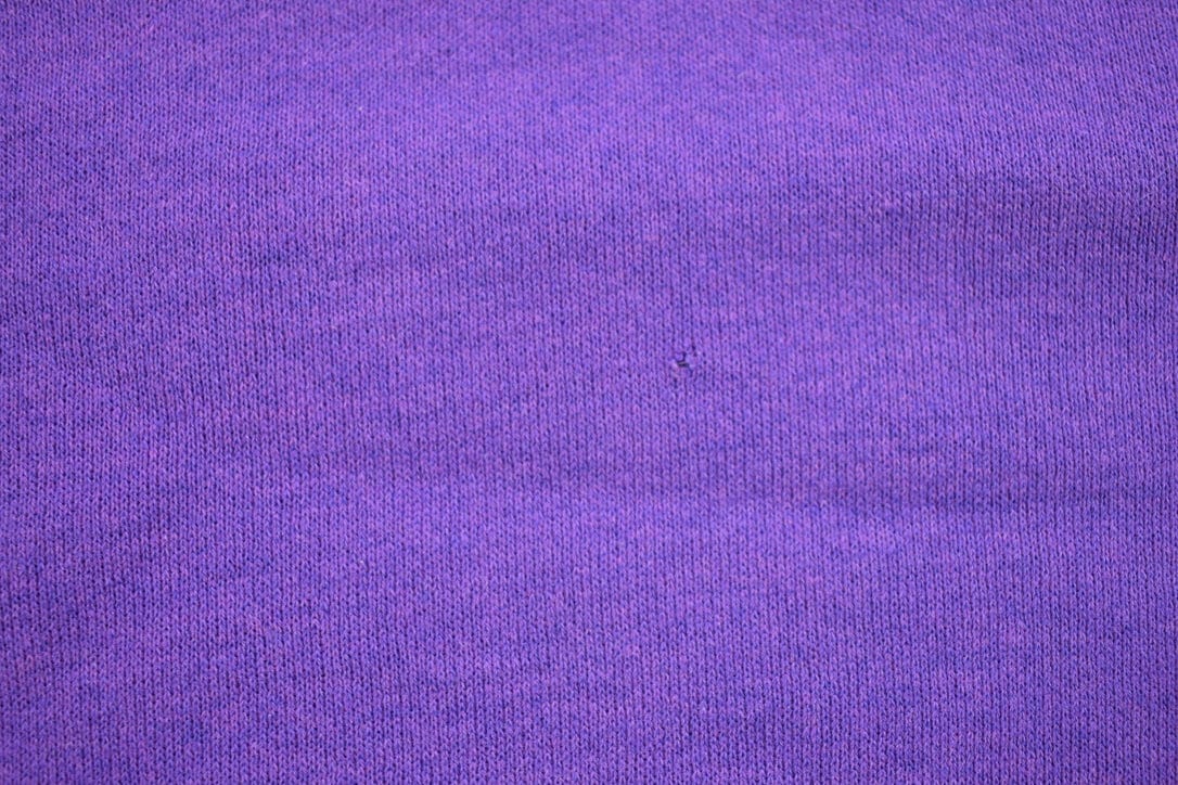 Vintage 1990s Purple Blank Crewneck Sweatshirt Men's S - Image 5