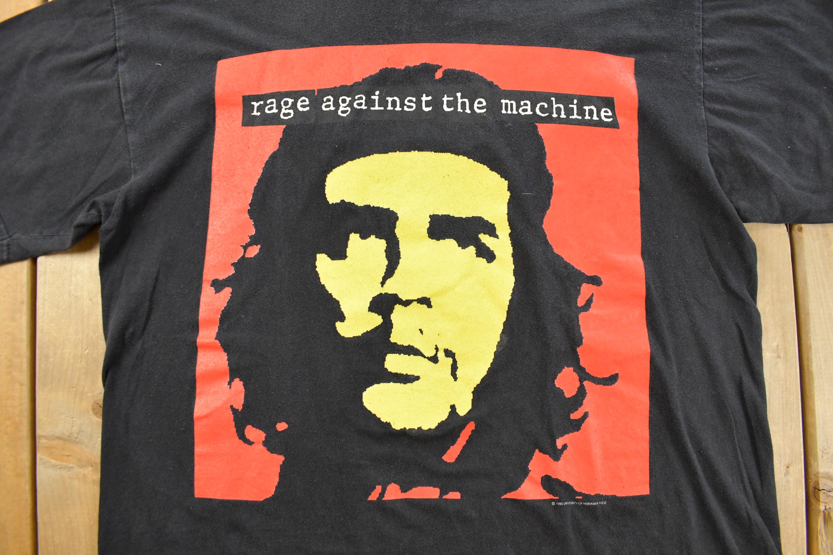 Vintage 1990s Rage Against The Machine Che Guevara Graphic Band T-Shirt Men's XL - Image 4