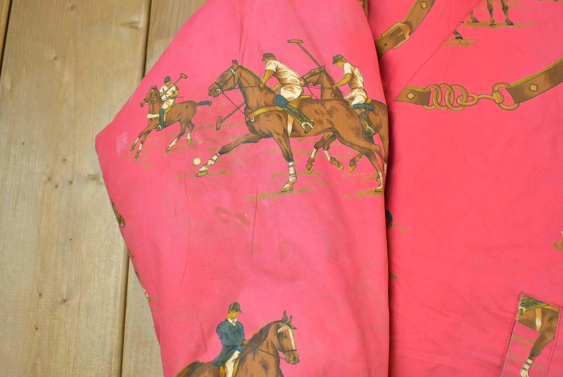 Vintage 1990s Ralph Lauren Large Equestrian Puffer Jacket Men's Large - Image 6