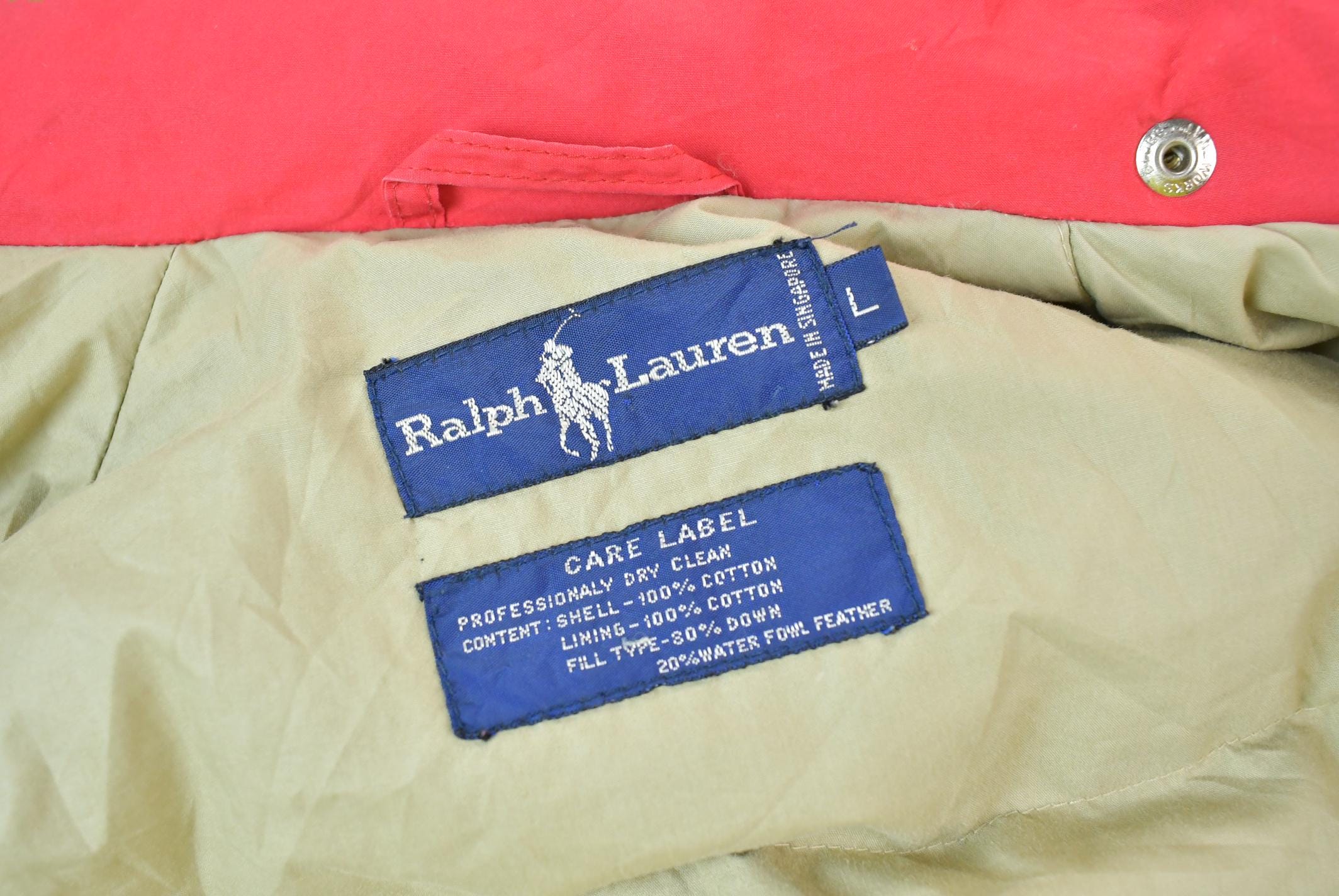 Vintage 1990s Ralph Lauren Large Equestrian Puffer Jacket Men's Large - Image 8