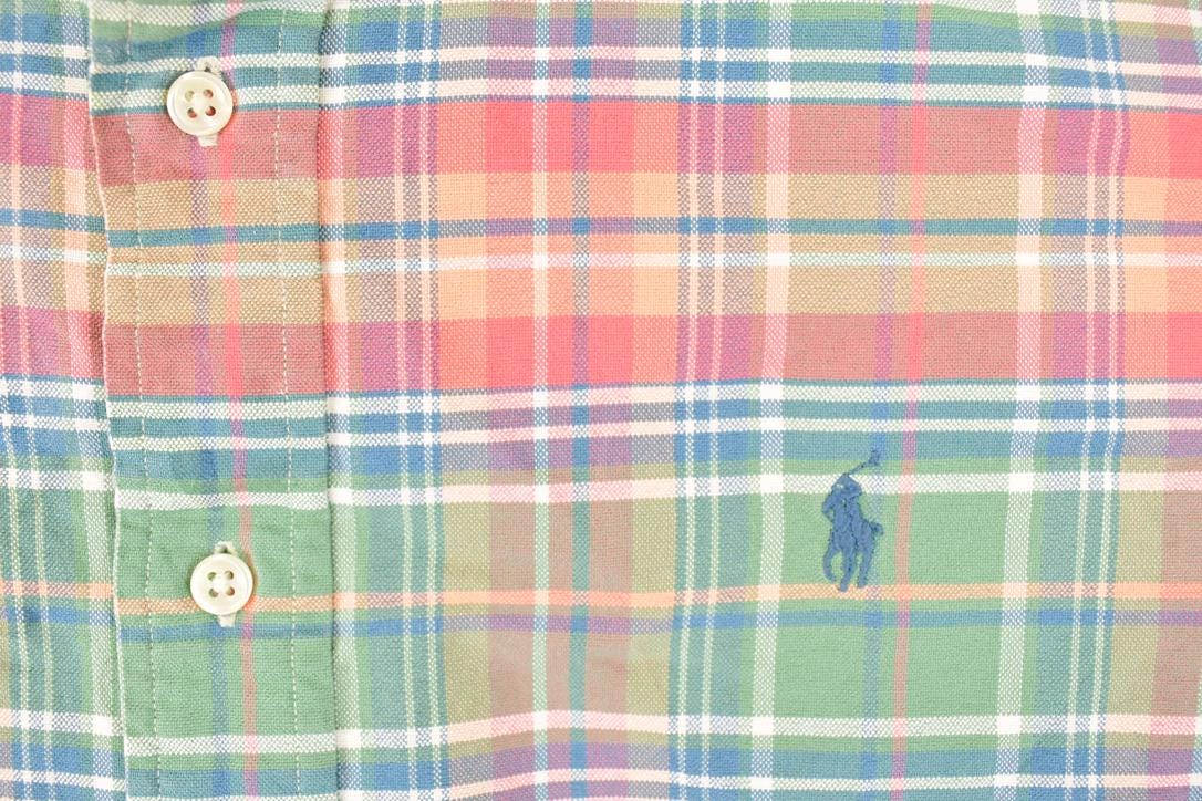 Vintage 1990s Ralph Lauren Plaid Button Up Shirt Men's L - Image 3