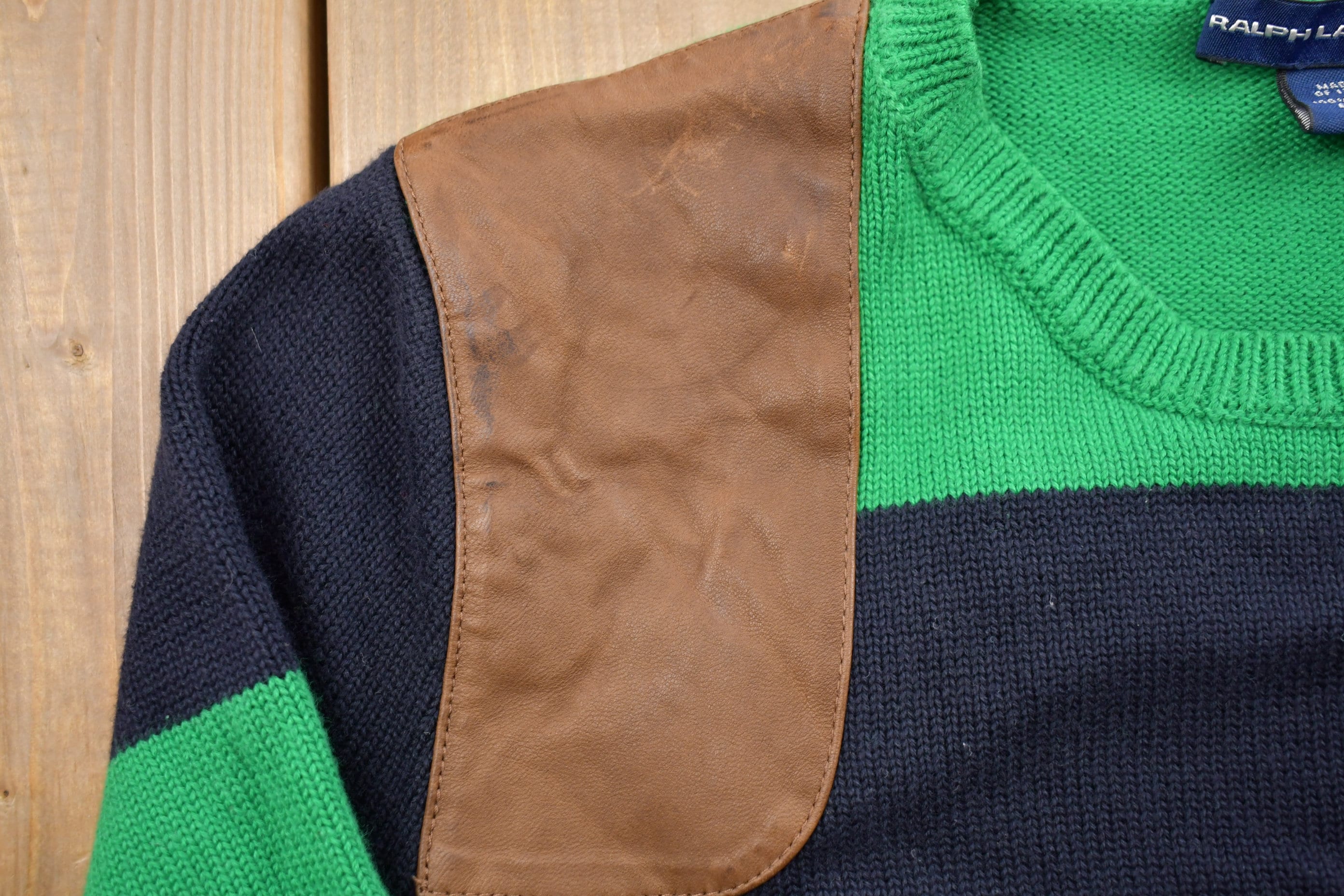 Vintage 1990s Ralph Lauren Sport Knitted Crewneck Sweater Men's 2XS - Image 5