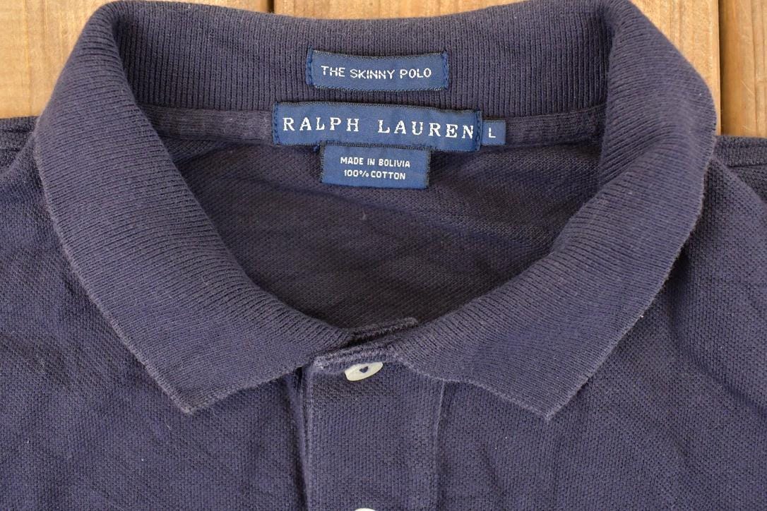 Vintage 1990s Ralph Lauren The Skinny Polo Button Up Shirt Women's S - Image 4