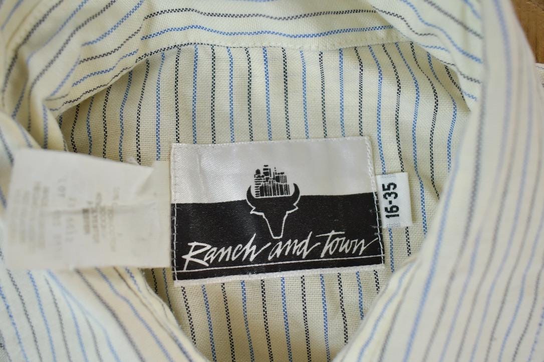 Vintage 1990s Ranch And Town Western Style Button Up Shirt Men's Large - Image 5