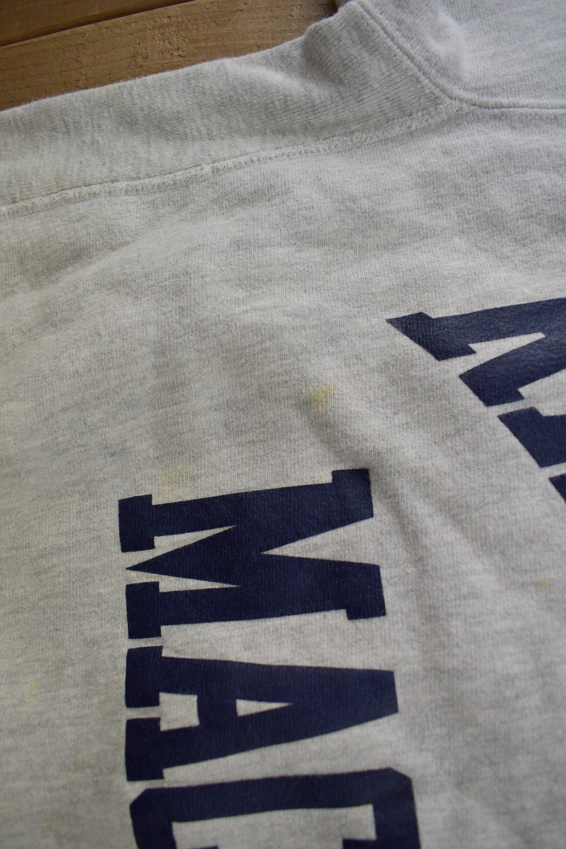 Vintage 1990s Randolph Macon College Collegiate Champion Reverse Weave Crewneck Sweatshirt Men's Large - Image 5