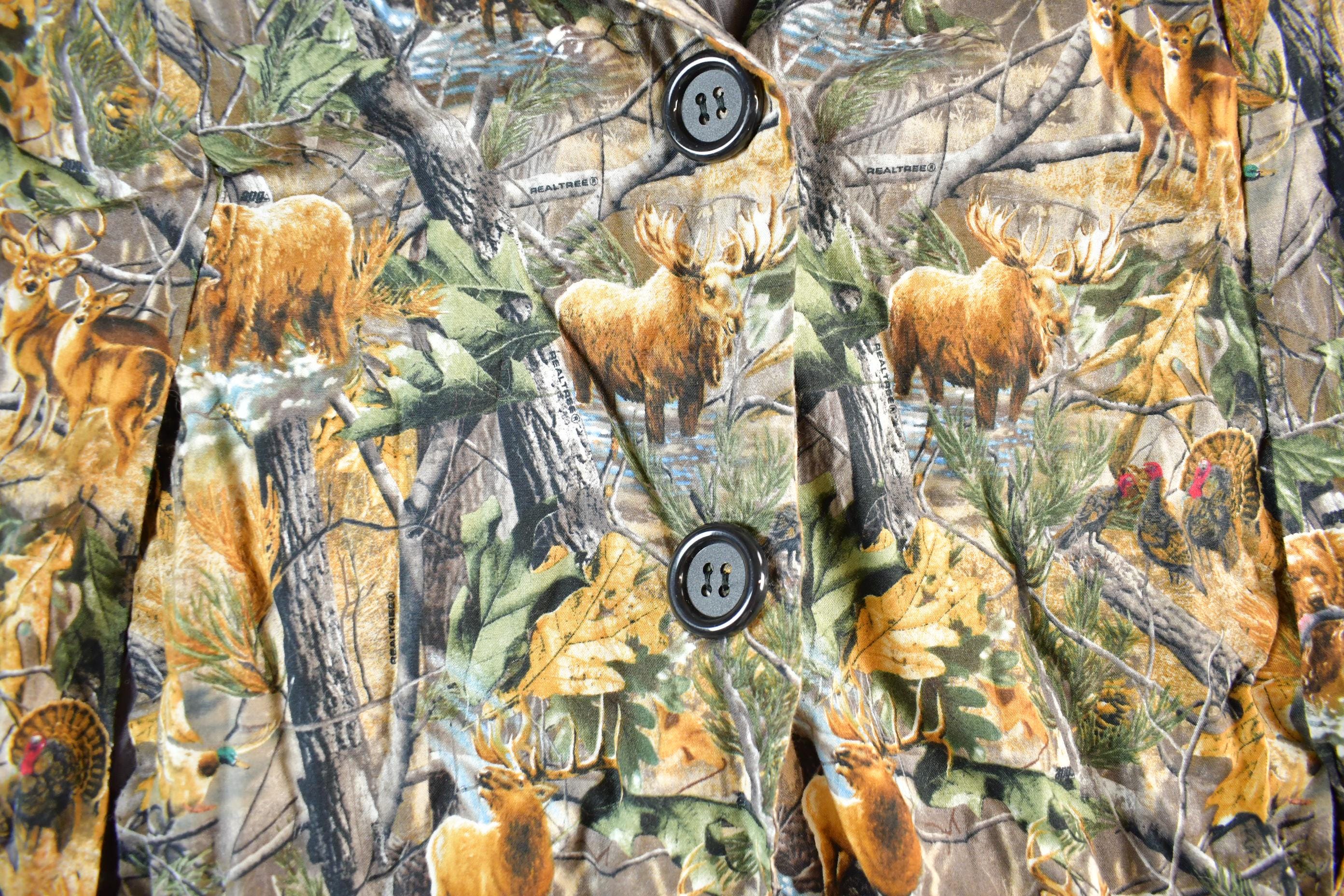 Vintage 1990s Realtree Camo Poncho Jacket Men's Medium - Image 3