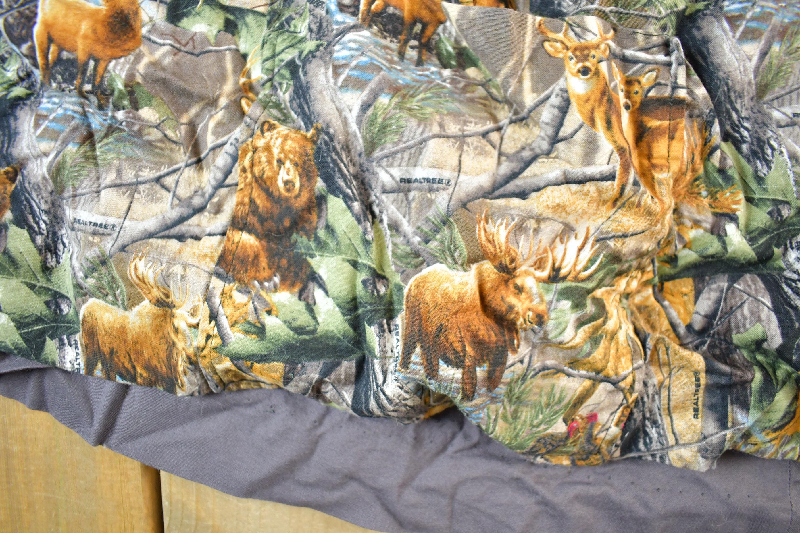 Vintage 1990s Realtree Camo Poncho Jacket Men's Medium - Image 4
