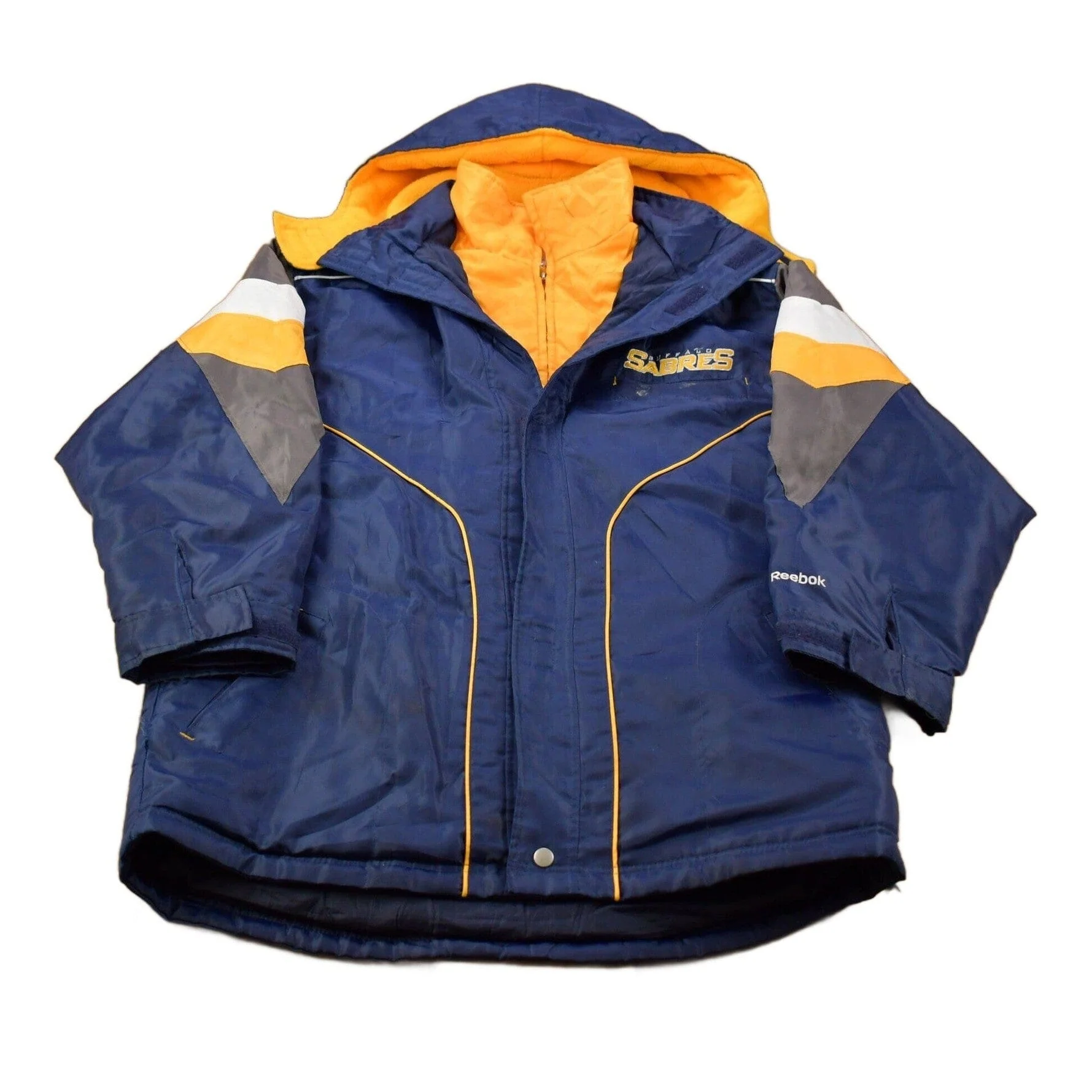 Vintage 1990s Reebok Buffalo Sabres NHL Winter Jacket Men's XL - Image 2