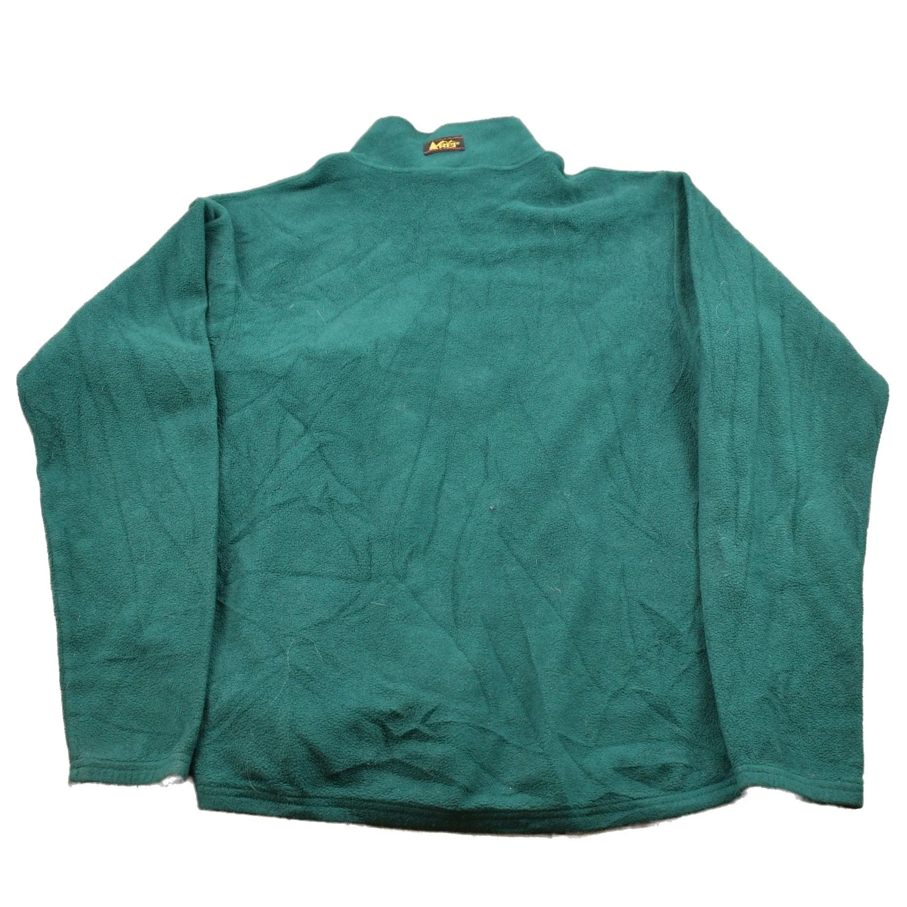 Vintage 1990s REI Quarter Zip Fleece Sweater Men's Large - Image 2