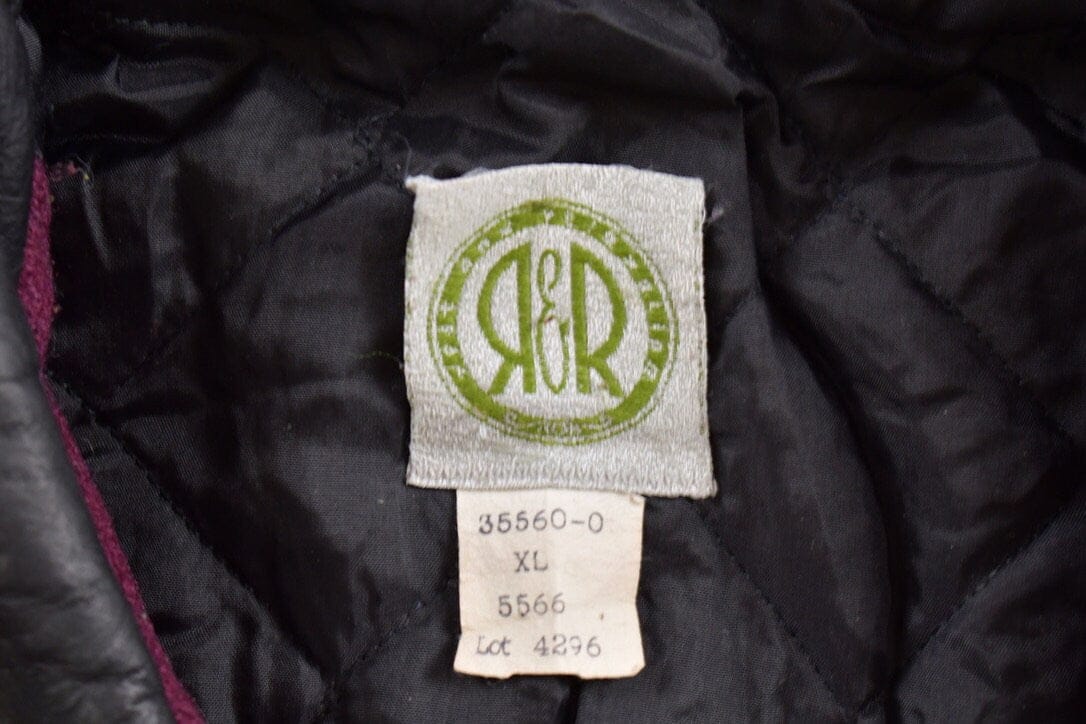 Vintage 1990s Rest and Relaxation Aztec Pattern Wool Jacket Men's XL - Image 3