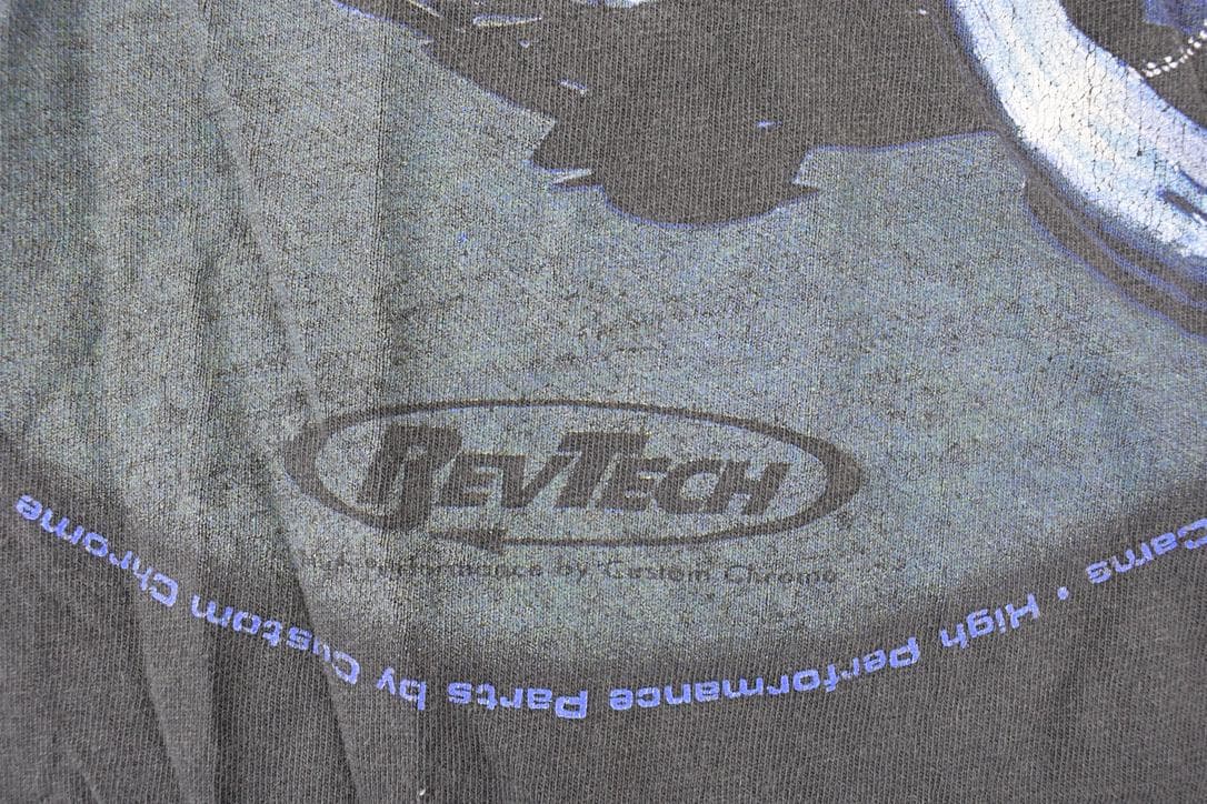 Vintage 1990s Revtech Custom Chrome Bald Eagle Motorcycle Souvenir T-Shirt Men's M - Image 5