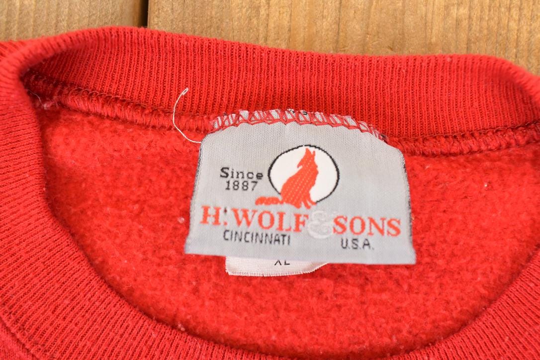 Vintage 1990s Richmond Spiders Graphic Print Collegiate Crewneck Sweatshirt Mens L - Image 4