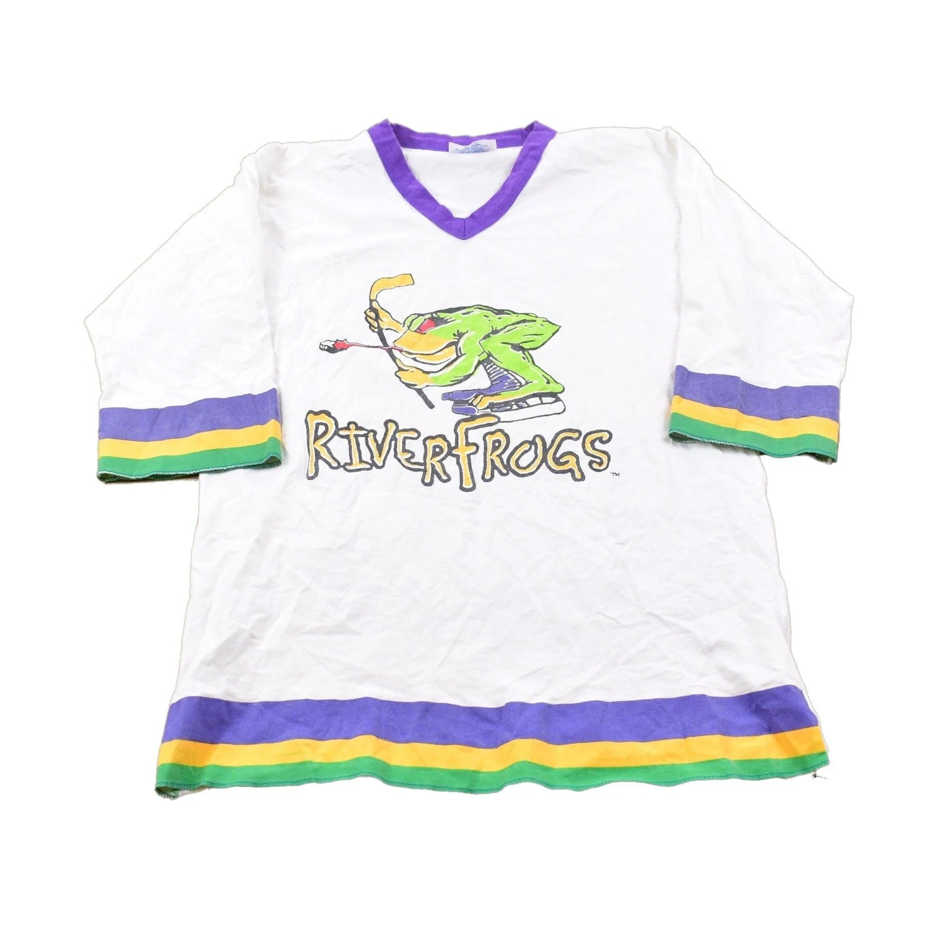 Vintage 1990s River Frogs Crewneck Sweatshirt Men's Medium
